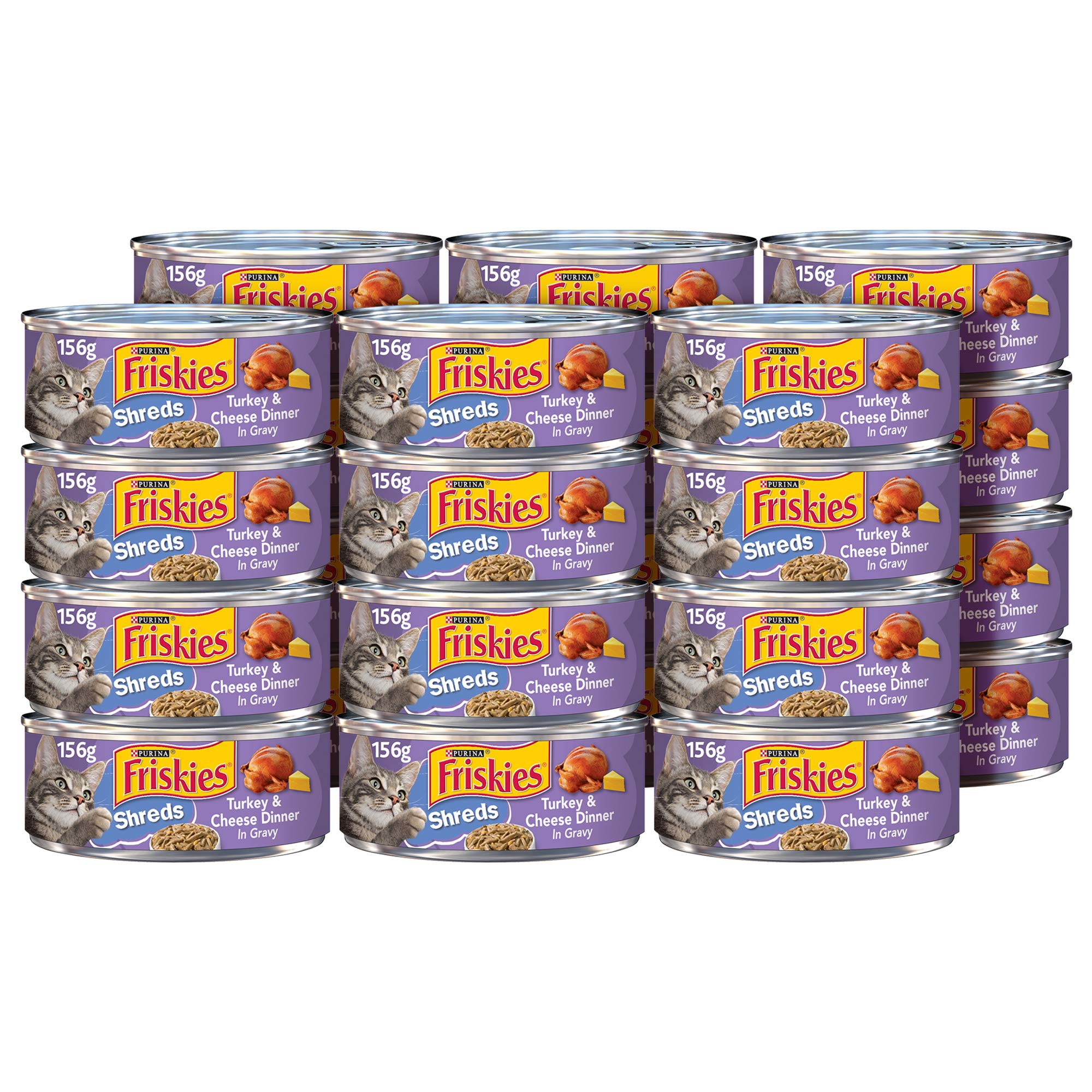 مواد غذایی گربه گوشتی و پنیر ترکیب شده Purina Friskies، 5.50 اونس (24 قوطی)