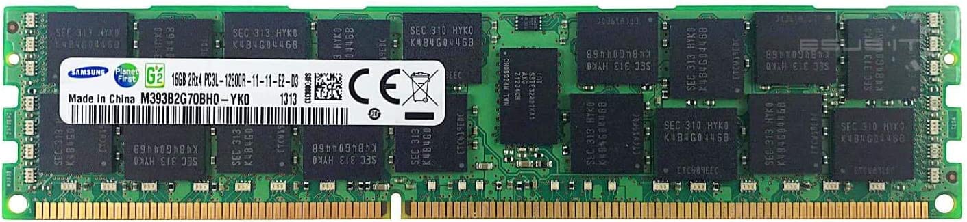 Samsung 16 گیگابایت 2Rx4 PC3L-12800R DDR3-1600 مگاهرتز ECC Registered SDRAM