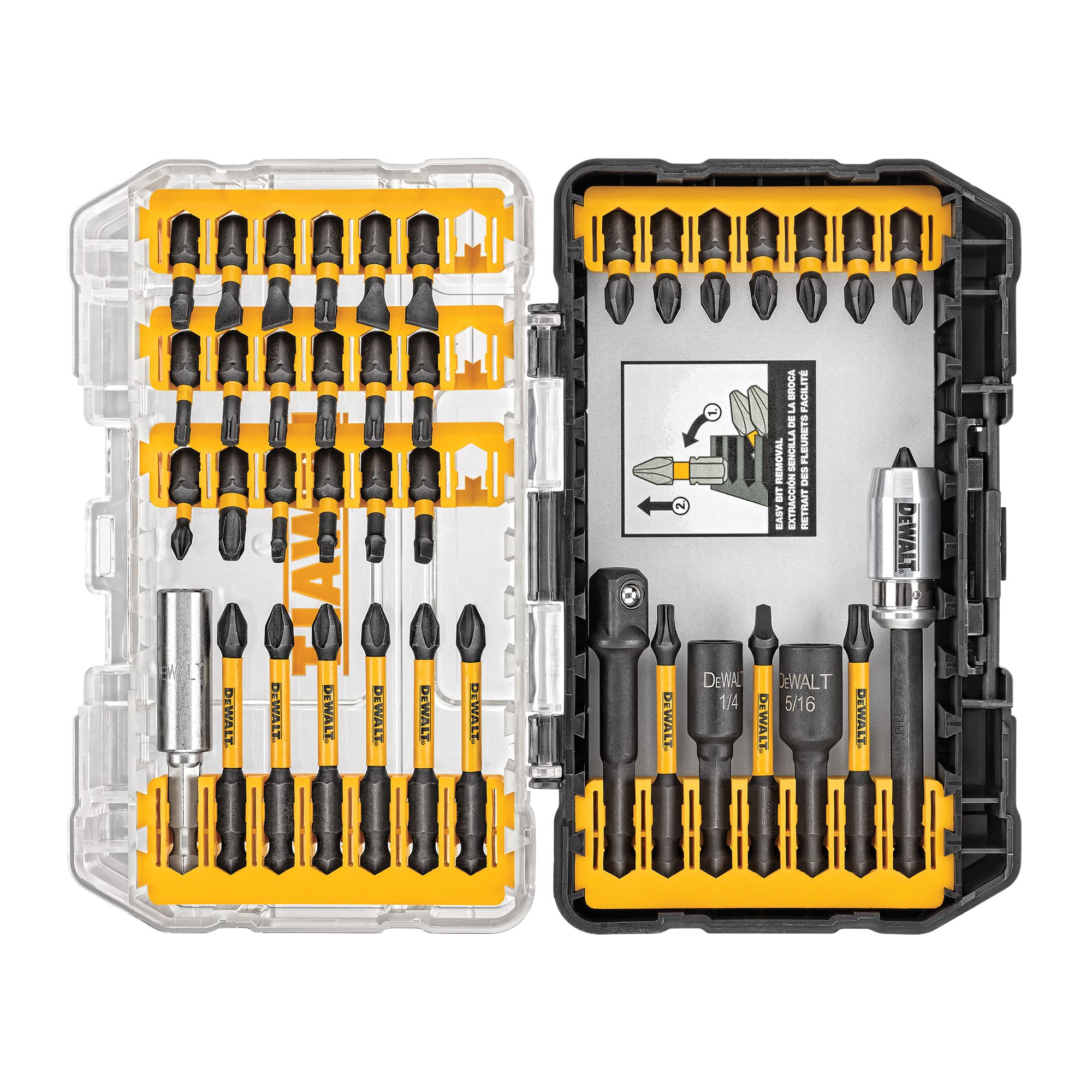 مجموعه بیت پیچ گوشتی Dewalt، مناسب برای ضربه، Flextorq، 40 تکه (Dwa2T40Ir) مجموعه 40 تکه بیت پیچ گوشتی مناسب برای ضربه