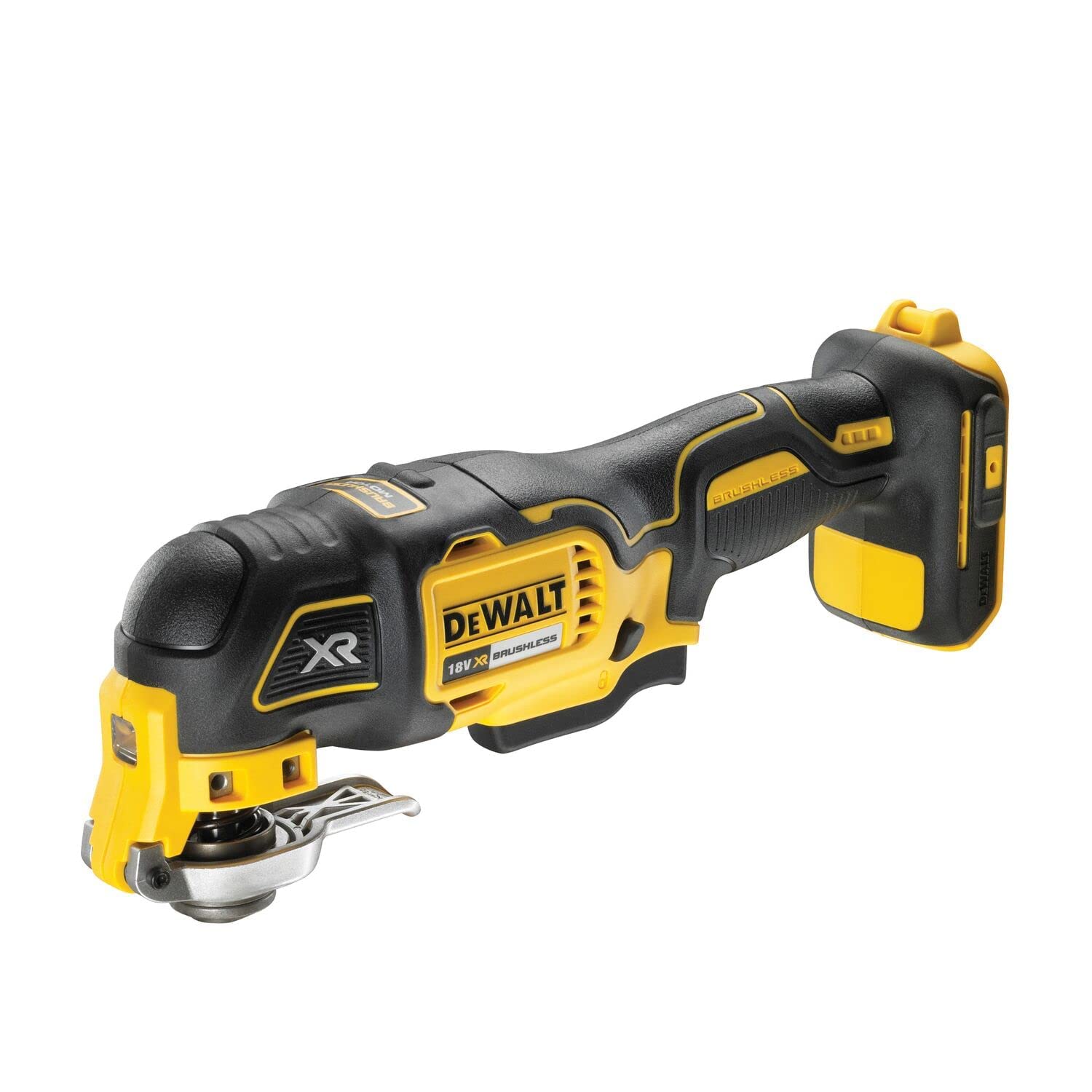 ابزار چند کاره ارتعاشی DEWALT DCS355N-XJ 18 ولت باتری لیتیوم-یون بی‌سیم قدرتمند، تکنولوژی براشلس بزرگ