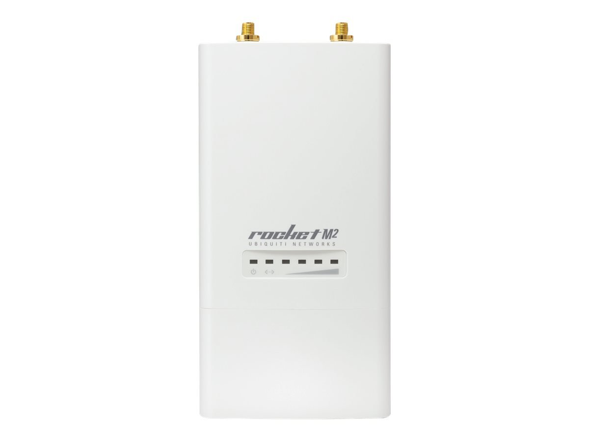 Ubiquiti Networks Rocket M2، RM2 2.4 گیگاهرتز راکت 2x2 11n MIMO CPE AirMax TDMA با برد 50+ کیلومتر و سرعت 150+ مگابیت بر ثانیه