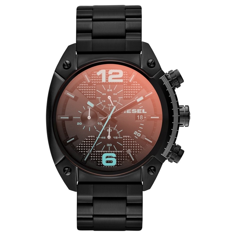 مچ‌بند کوارتز شبیه‌ساز مردانه دیزل مدل مشکی