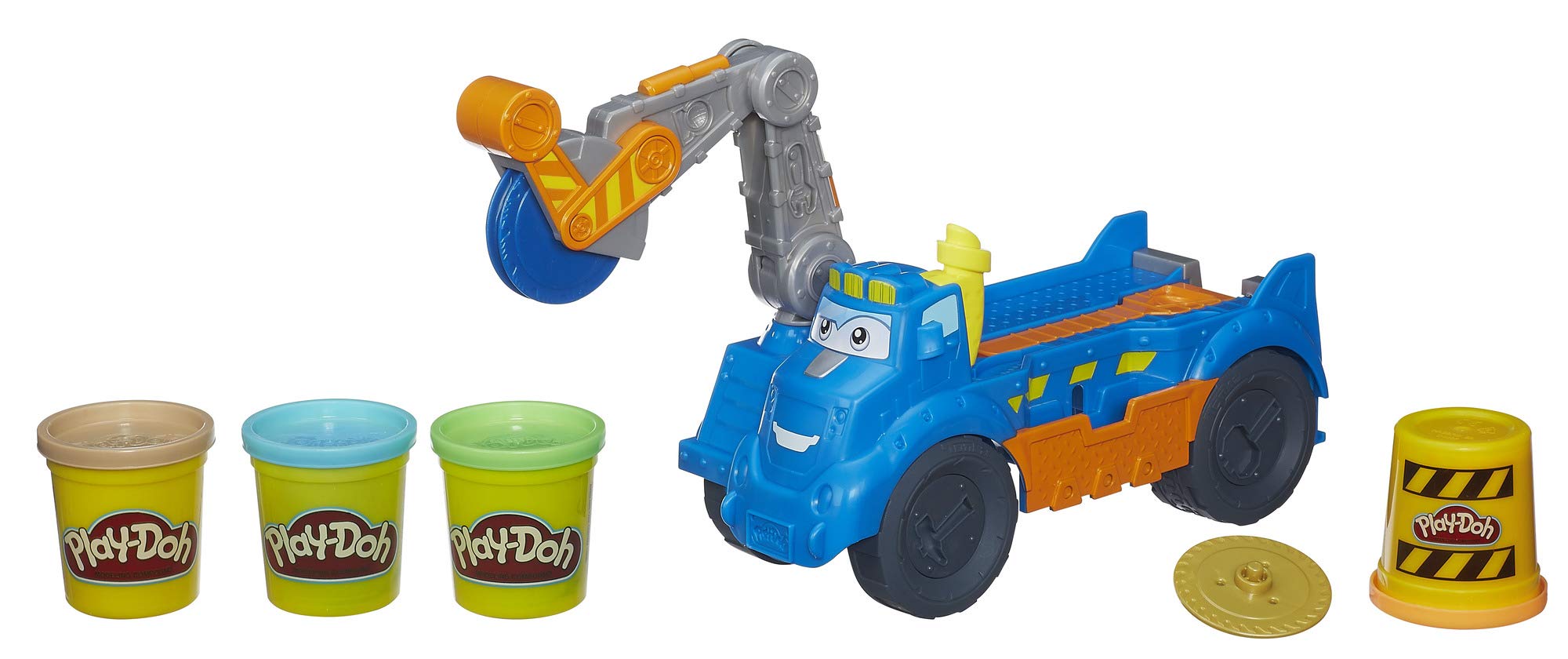 اسباب بازی کامیون چوب برشی بازی-دو، با 4 رنگ غیر سمی، بانکهای 3-انس، Play-Doh