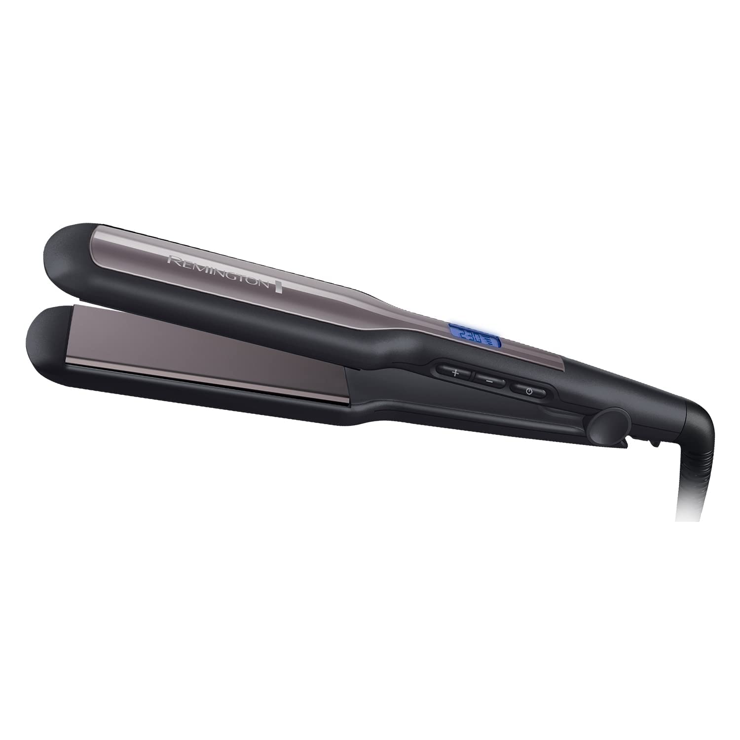 لطفا ترجمه کنید:
Remington Pro Ceramic Extra Wide Plate Hair Straighteners برای موهای بلند و ضخیم، کنترل دمای دیجیتال مدل S5525، تکه سیه