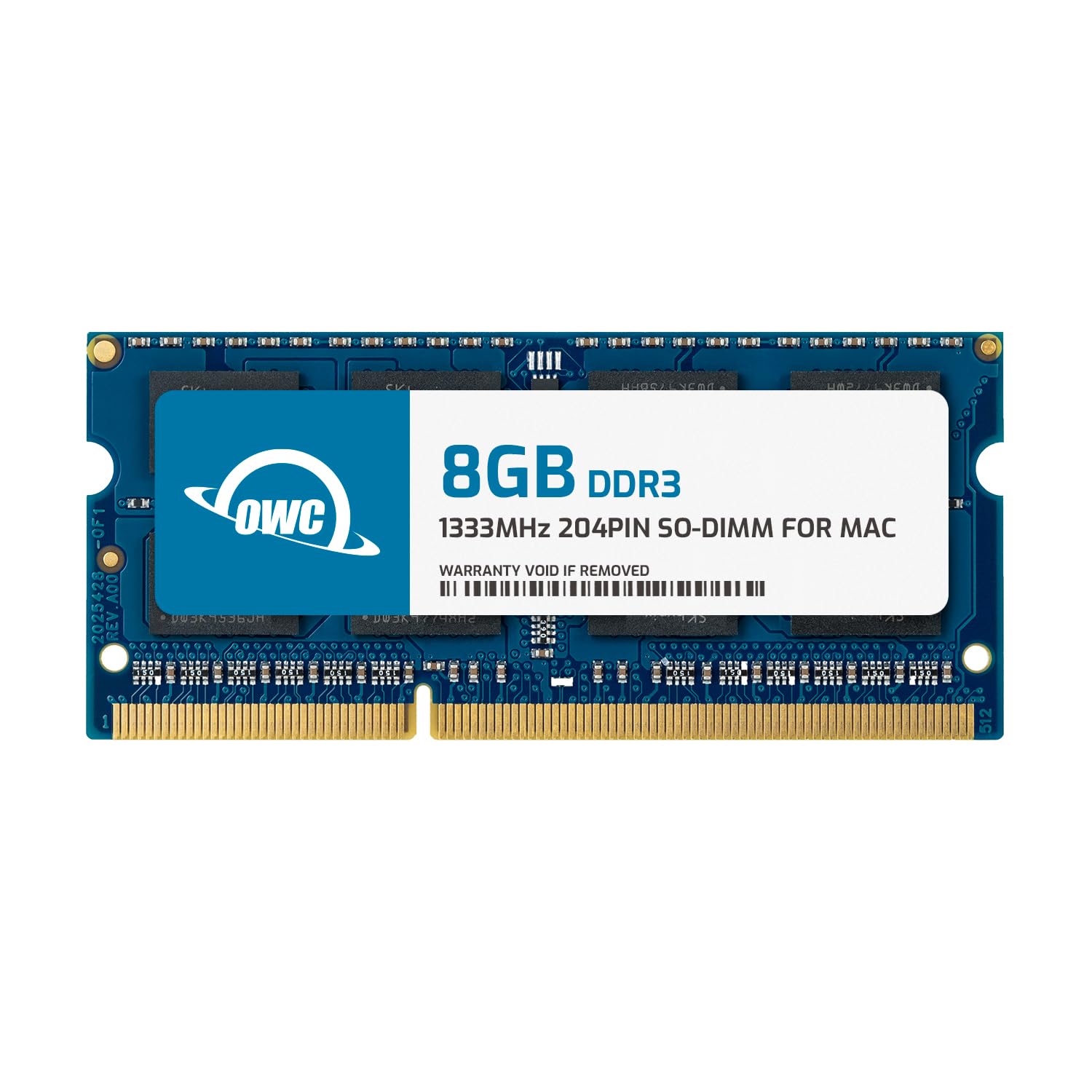 ماژول حافظه OWC 8.0 گیگابایت 1333 مگاهرتز 204 پین DDR3 SO-DIMM PC3-10600 CL9، (OWC1333DDR3S8GB) 8 گیگابایت آبی