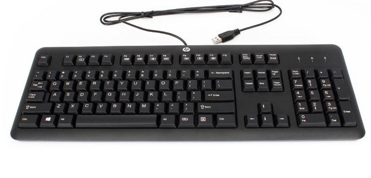 کیبورد سیاه اچ‌پی مدل KU-1156 شماره قطعه 672647-003