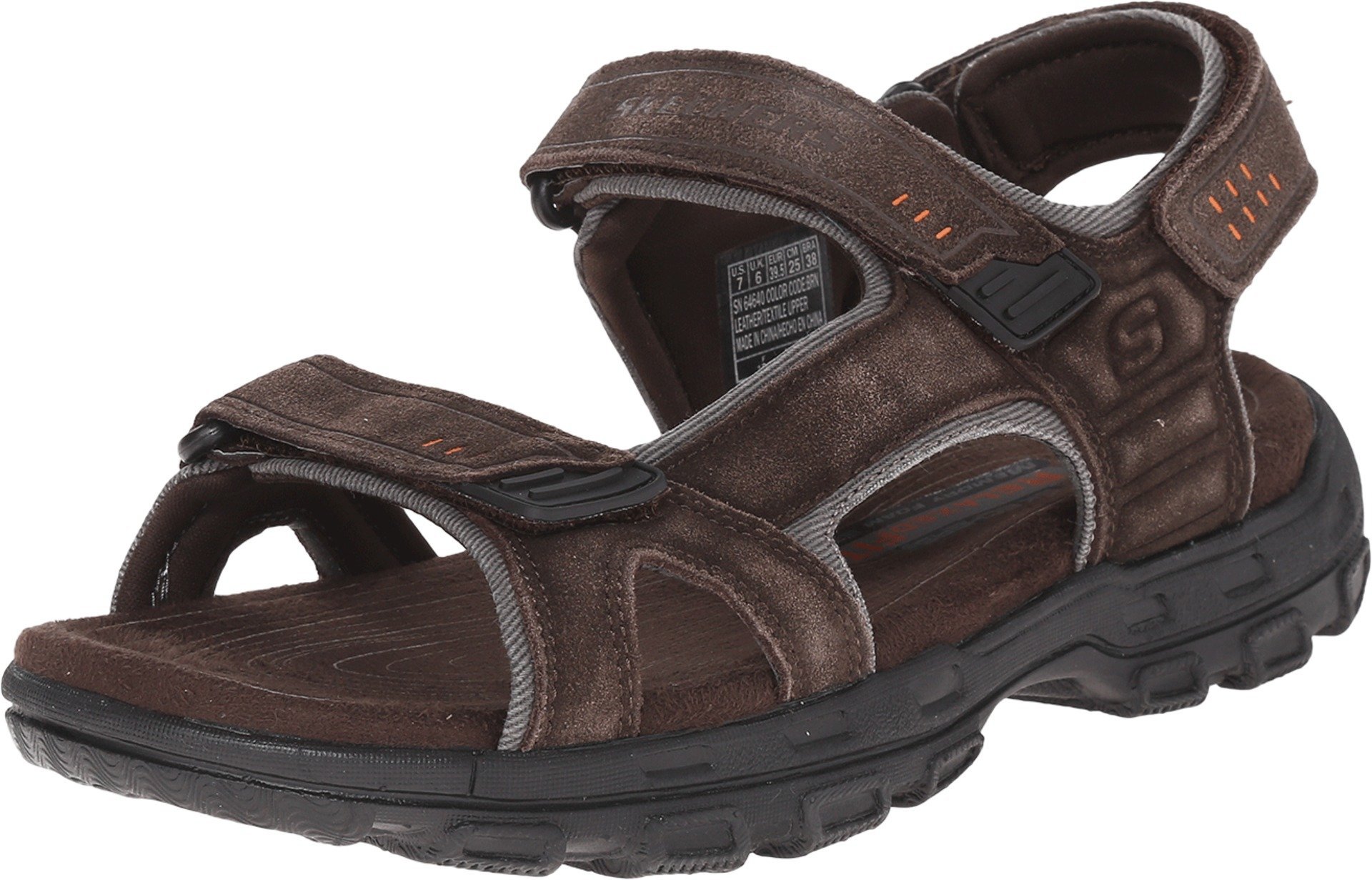 صندل مردانه Skechers مدل Garver-ALEC، سایز EU 45، رنگ قهوه‌ای