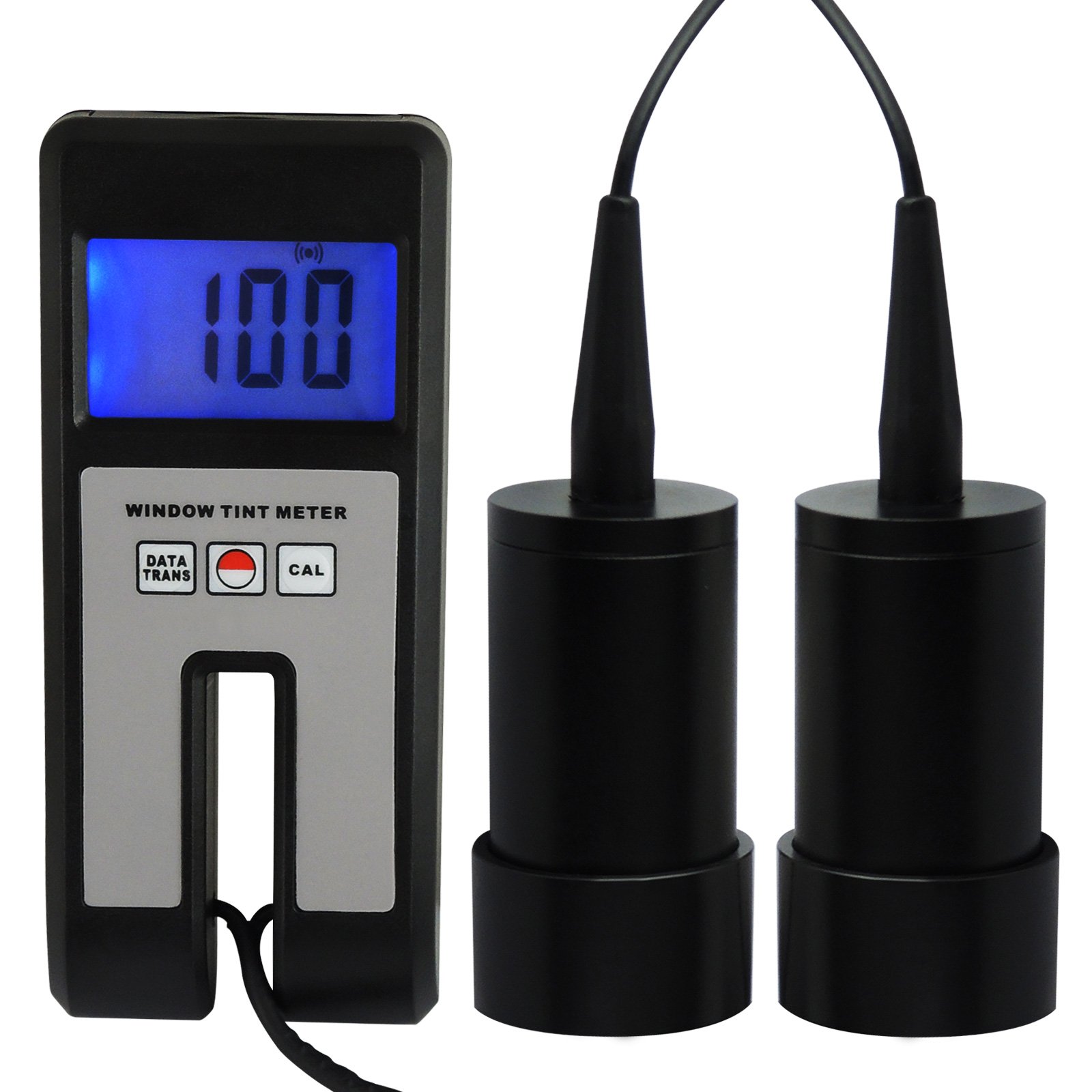 افزایش یافتن است، دستگاه اندازه‌گیری شیشه‌های مشکی تریم پنجره Landtek Instruments با قطر 18 میلیمتر و شفافیت نوری دیجیتال