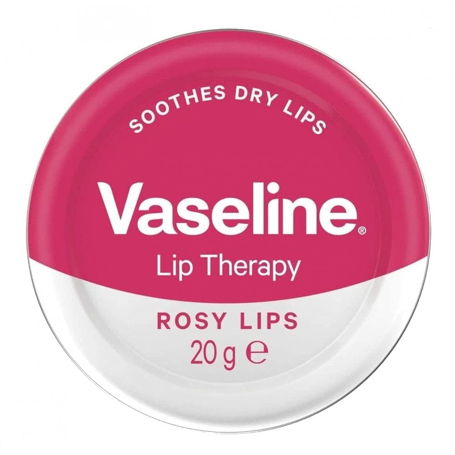 ضد اکسیدان لب VASELINE با عصاره گل و روغن بادام 20 گرم / 0.70 اونس. جعبه لب رزی لب Rosy Lips Lip Therapy