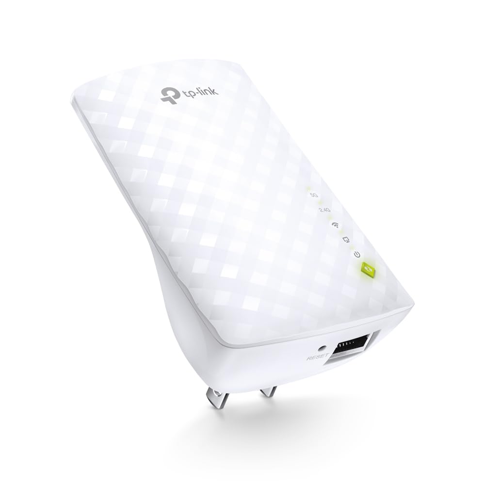 TP-LINK AC750 دو باند وای فای تقویت کننده دامنه اکستندر RE200 2.4 گیگاهرتز و 5 گیگاهرتز.