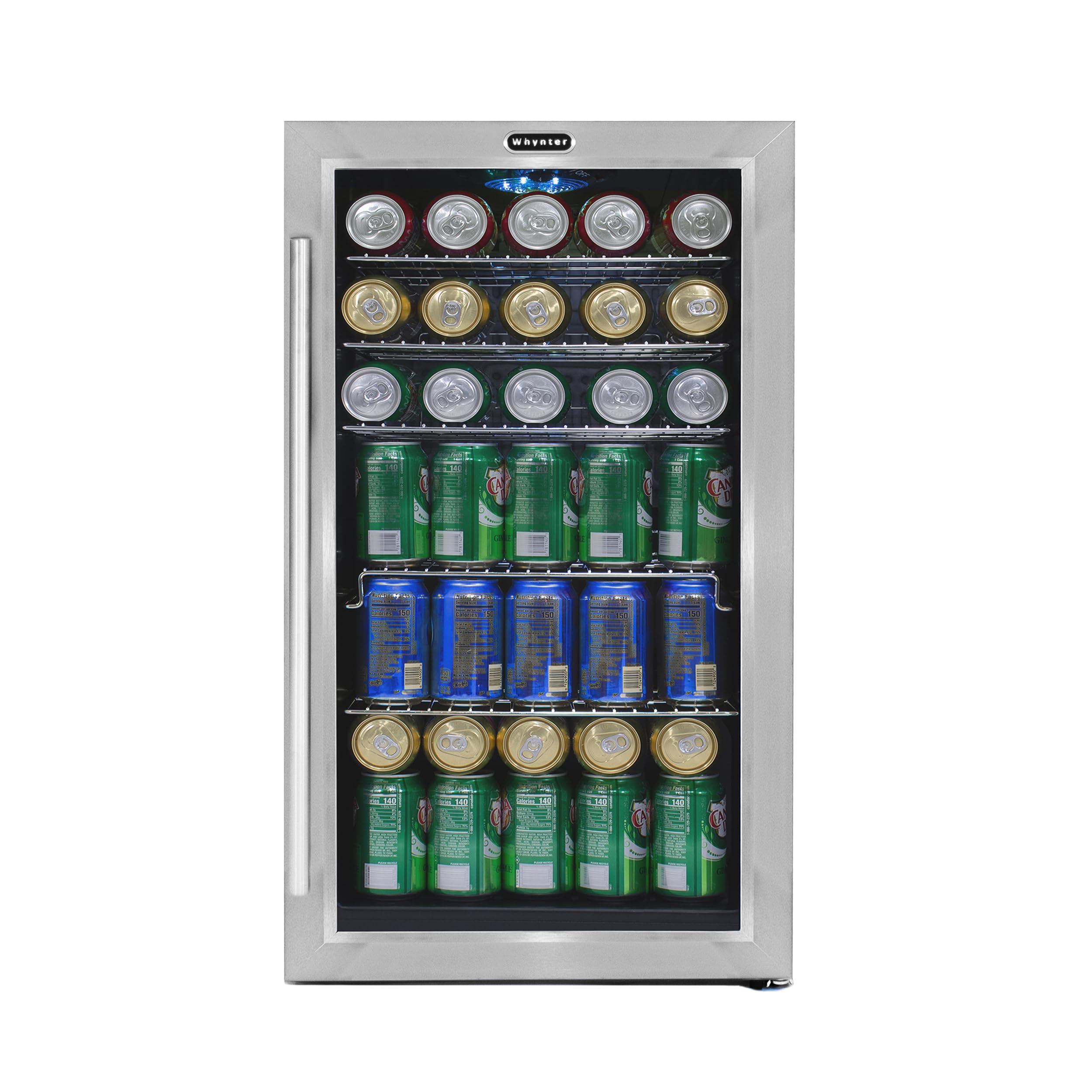 یونتر گتو BR-130SB یخچال نوشیدنی با فن داخلی، طراحی مشکی/فولاد ضد زنگ