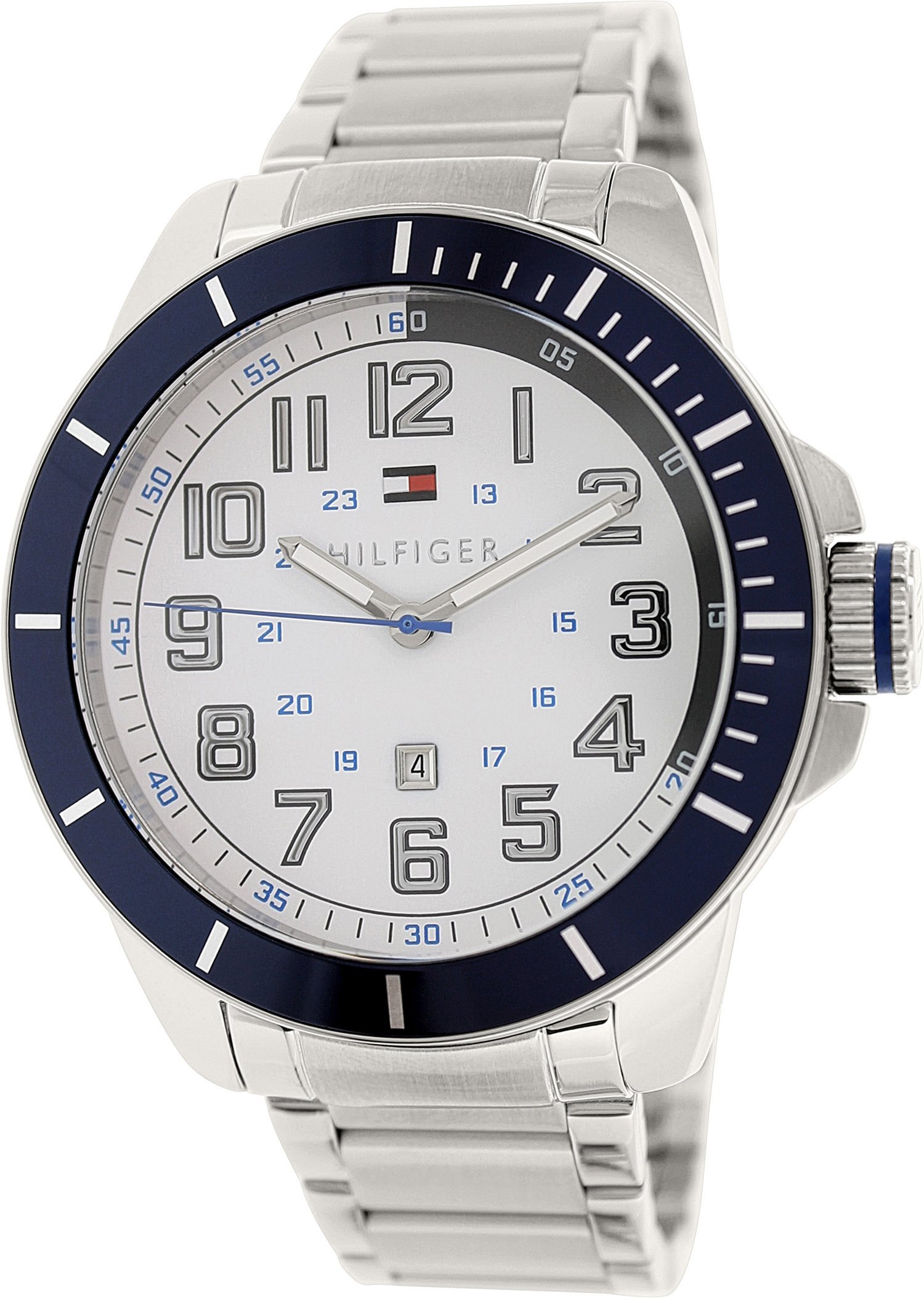 ساعت مردانه Tommy Hilfiger LA ESSENTIALS، آنالوگ سفید / نقره‌ای