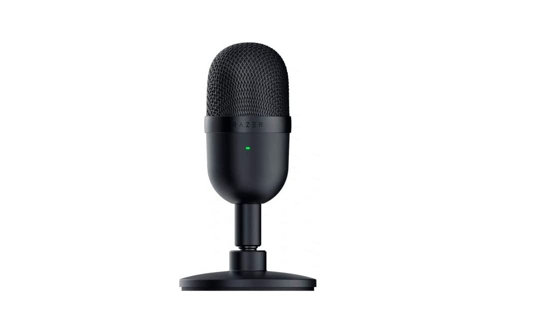 میکروفون کوپلر کندنسور فوق‌العاده کوچک Razer Seiren Mini - الگوی برداشت فوق دقیق ابرکاردیوئید، کیفیت ضبط حرفه ای، ساخت فوق کوچک، ضدضربه، مشکی مات Seiren Mini