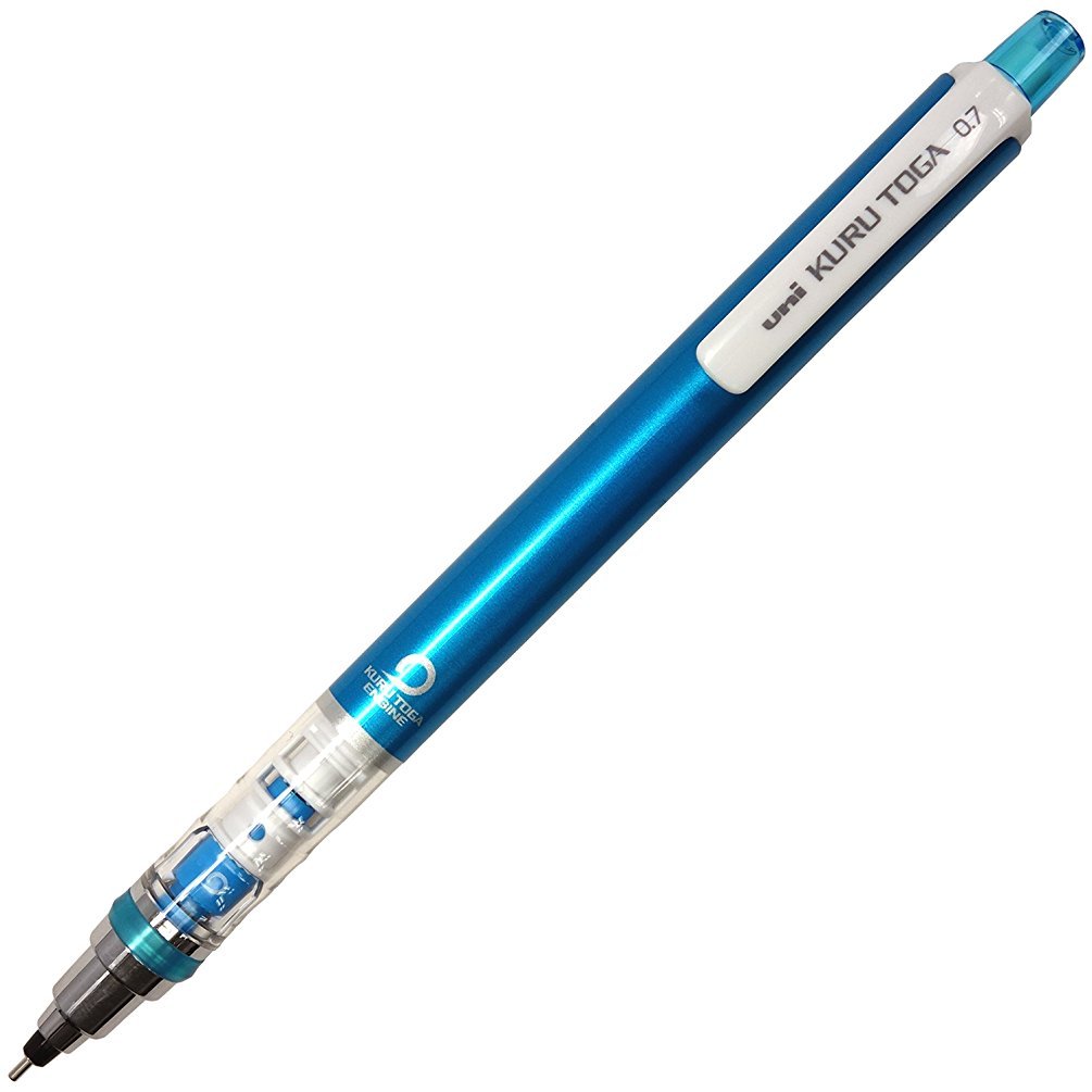 قلم مکانیکی یونی KuruToga استاندارد 0.7 میلی‌متر، آبی (M74501P.33)