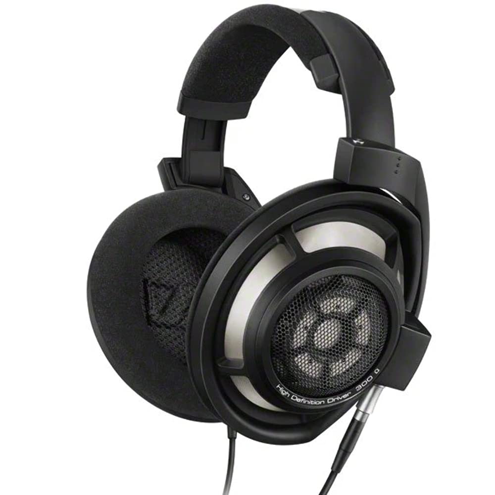 هدفون‌های مرجع ایدیوفیل HD 800 S با گوش‌بند بالانس، رابط باز، درایورهای رینگ رادیاتور محصول کنشنر Sennheiser - دارای کابل بالانس و گارانتی ۲ ساله (مشکی)، باسیم