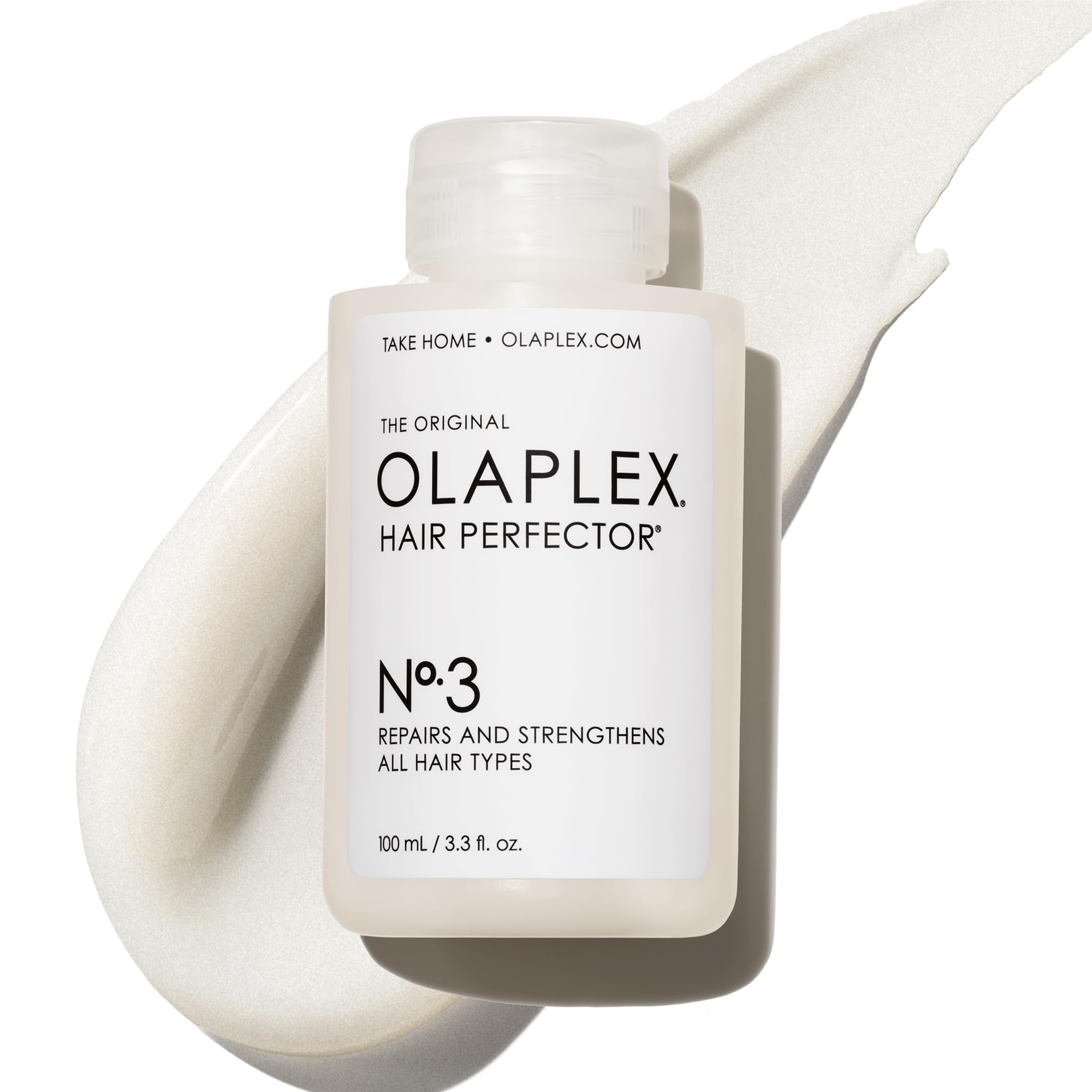 Olaplex شماره 3 درمان مو: یک درمان مرکزی برای موهای آسیب دیده، ترمیم و تقویت تمام انواع مو. شش سه سوم اونس مایع.