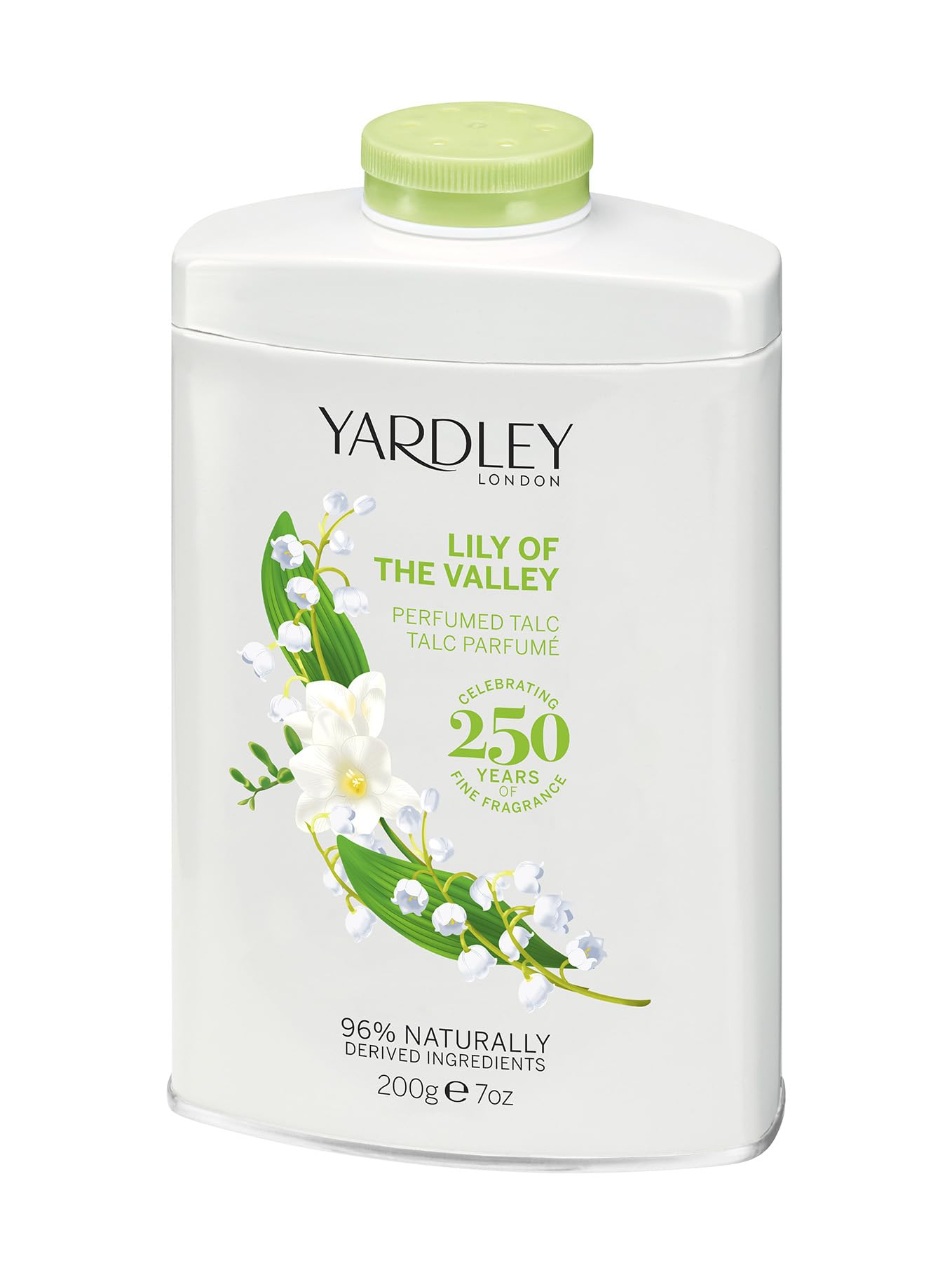 پودر تلک بوی لیلیوم ولی (Lily of the Valley) از برند Yardley Of London برای او - ۲۰۰ گرم (بسته‌ای یک عدد)