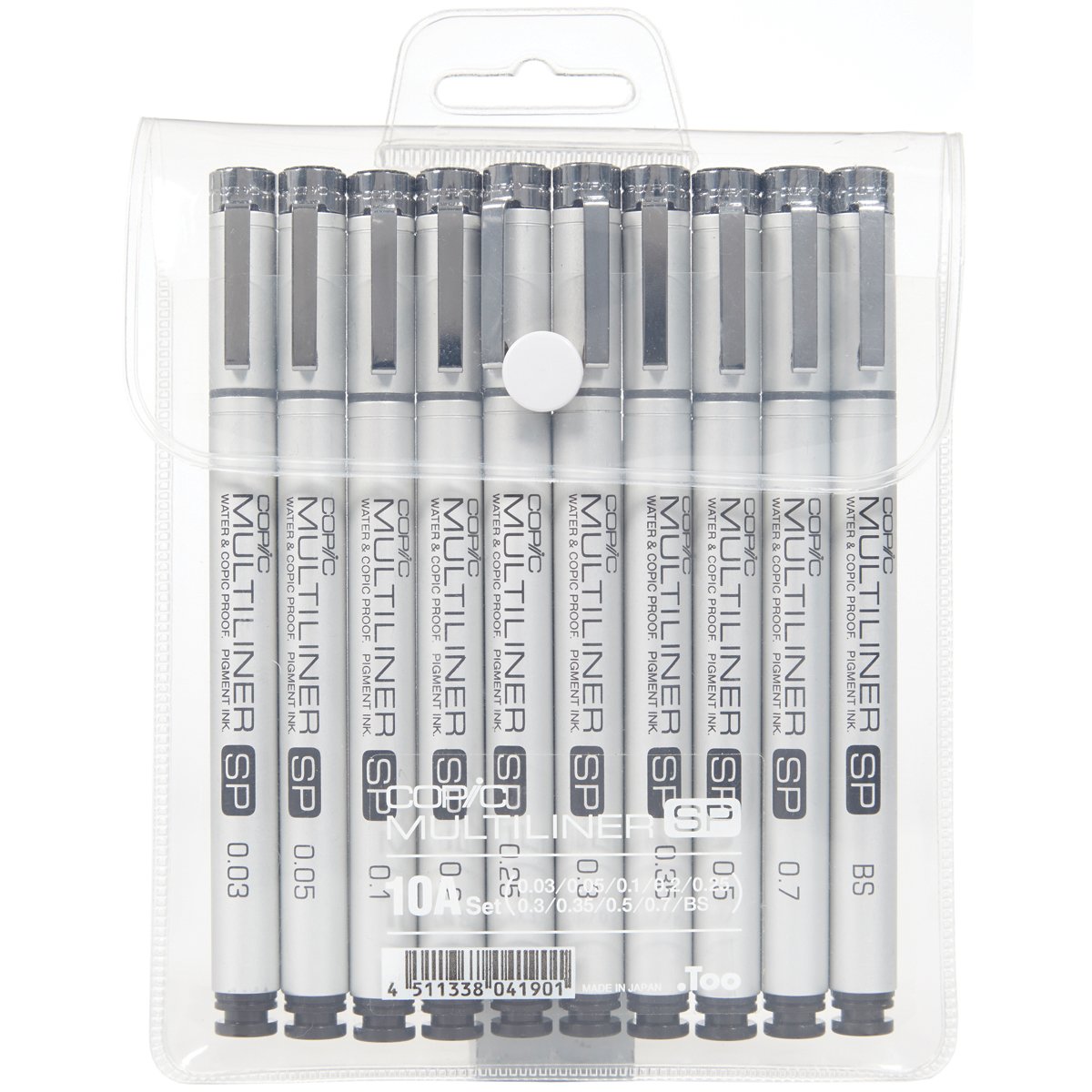خودکار مارکر Copic Marker Multiliner SP بسته‌ای 10 عددی، مشکی (MLSP10A)