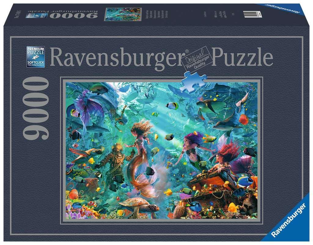 پازل Ravensburger - 17419 شهر زیر آب - پازل 9000 قطعه بزرگ، جهان زیر آبی فوق العاده، برای حرفه‌ای‌های پازل و طرفداران فانتزی بالای ۱۴ سال