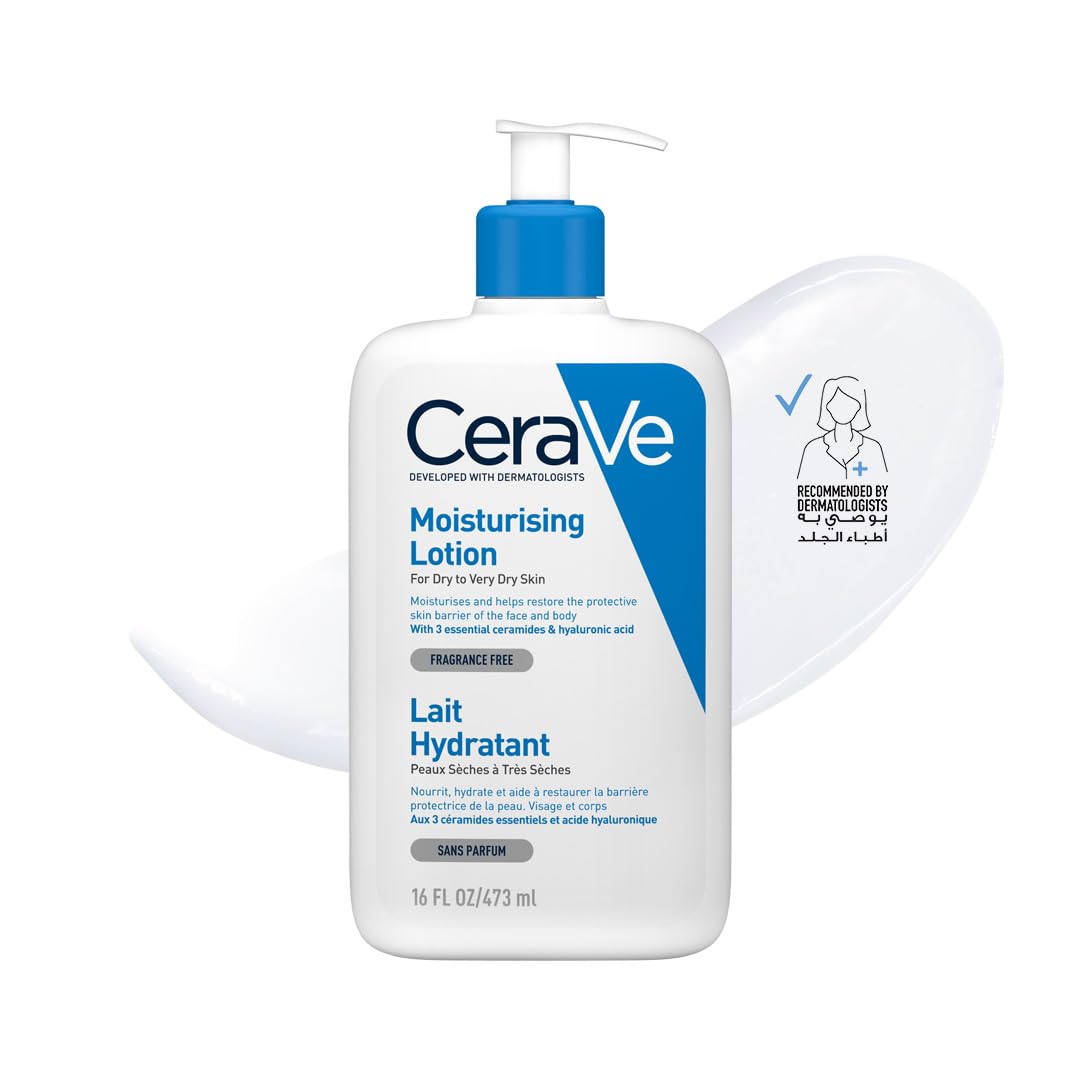 لوسیون مرطوب‌کننده Cerave برای پوست‌های نرمال تا خشک با اسید هیالورونیک 473 میلی لیتر