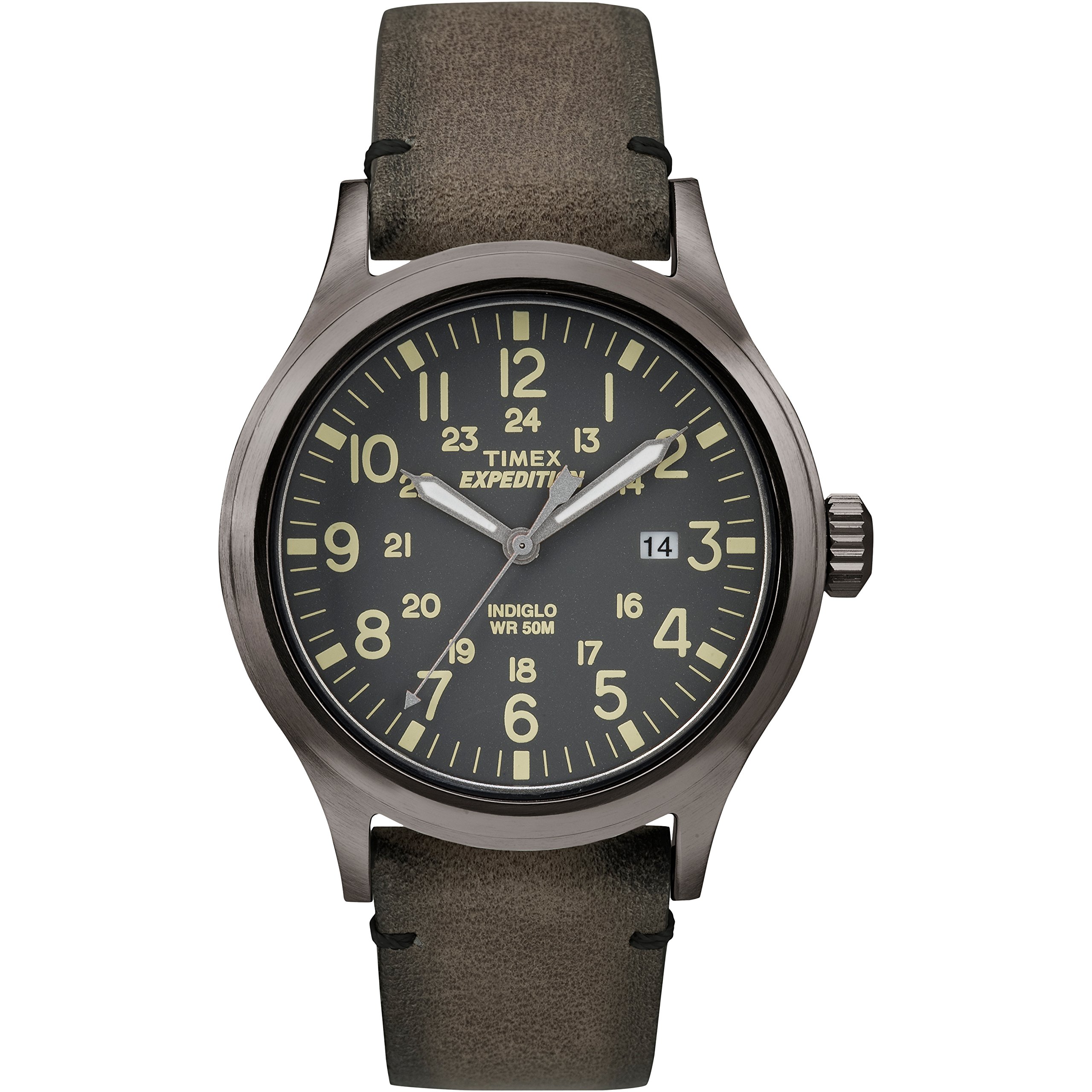 ساعت مچی مردانه Timex Expedition Scout با بند نایلونی رنگ قهوه ای / خاکستری