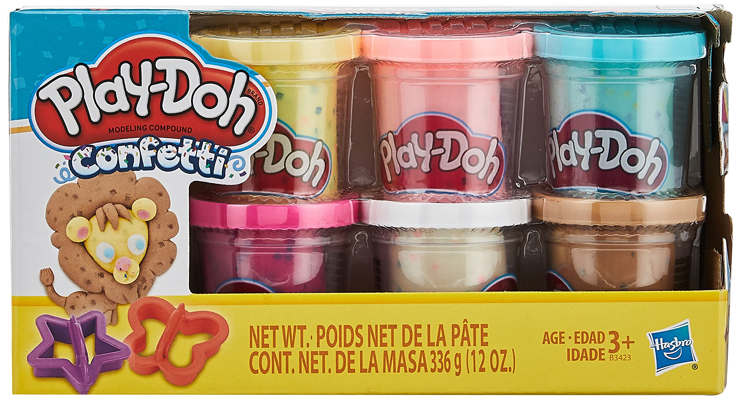 مجموعه ترکیب کامپاند کانفتی Play-Doh، چند رنگ