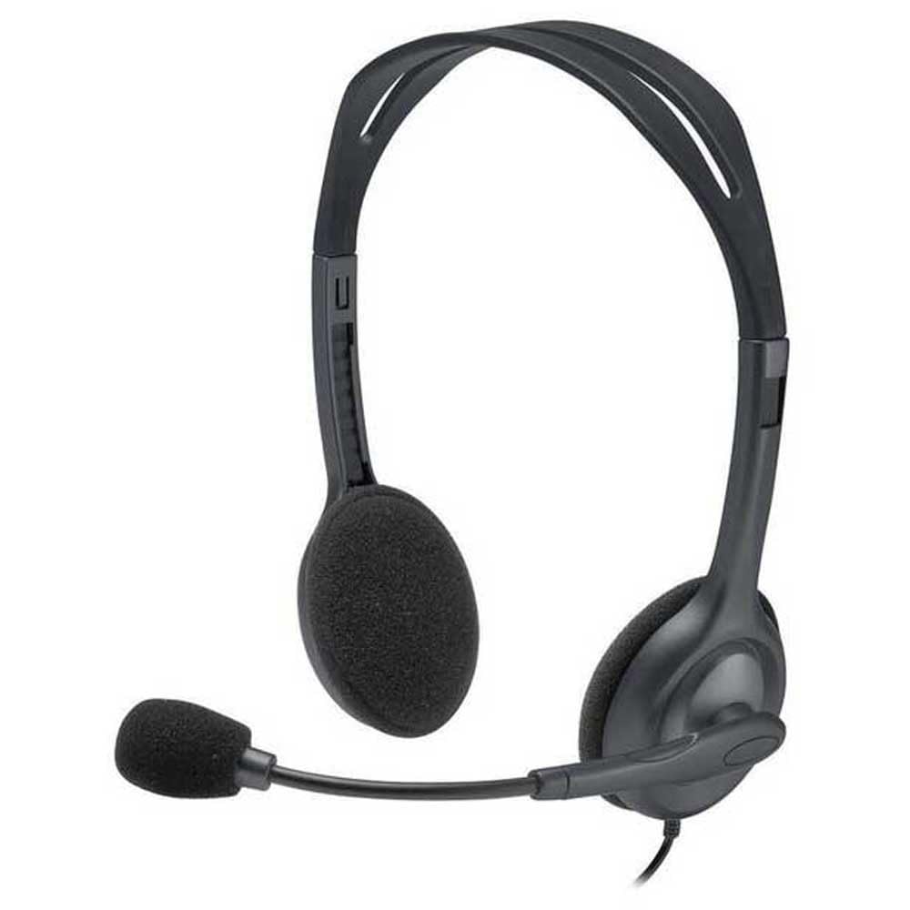 هدست استریویی آنالوگ ۳.۵ میلی‌متری Logitech H111 با میکروفون بم - سیاه