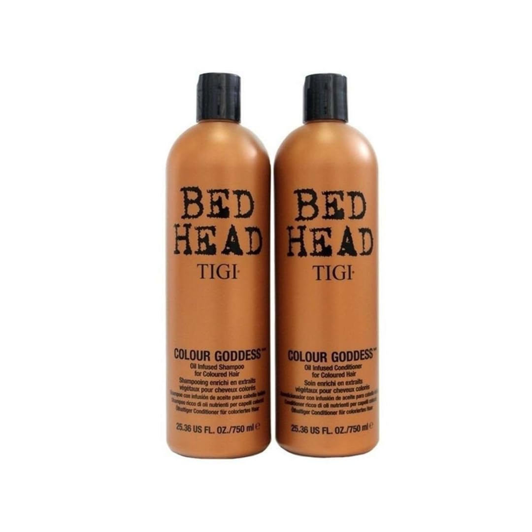 شامپو و کاندیشنر TIGI Bed Head Colour Goddess برای موهای رنگی، 2x750 میلی لیتر (بسته 2 عدد)