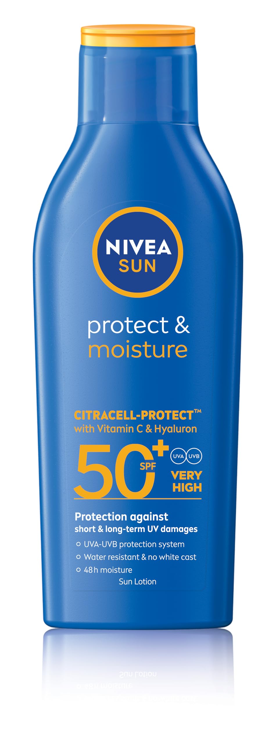 لوسیون ضدآفتاب NIVEA SUN، حفاظت از پرتوهای UVA و UVB، حفظ و مرطوب کردن، SPF ۵۰+، ۲۰۰ میلی‌لیتر