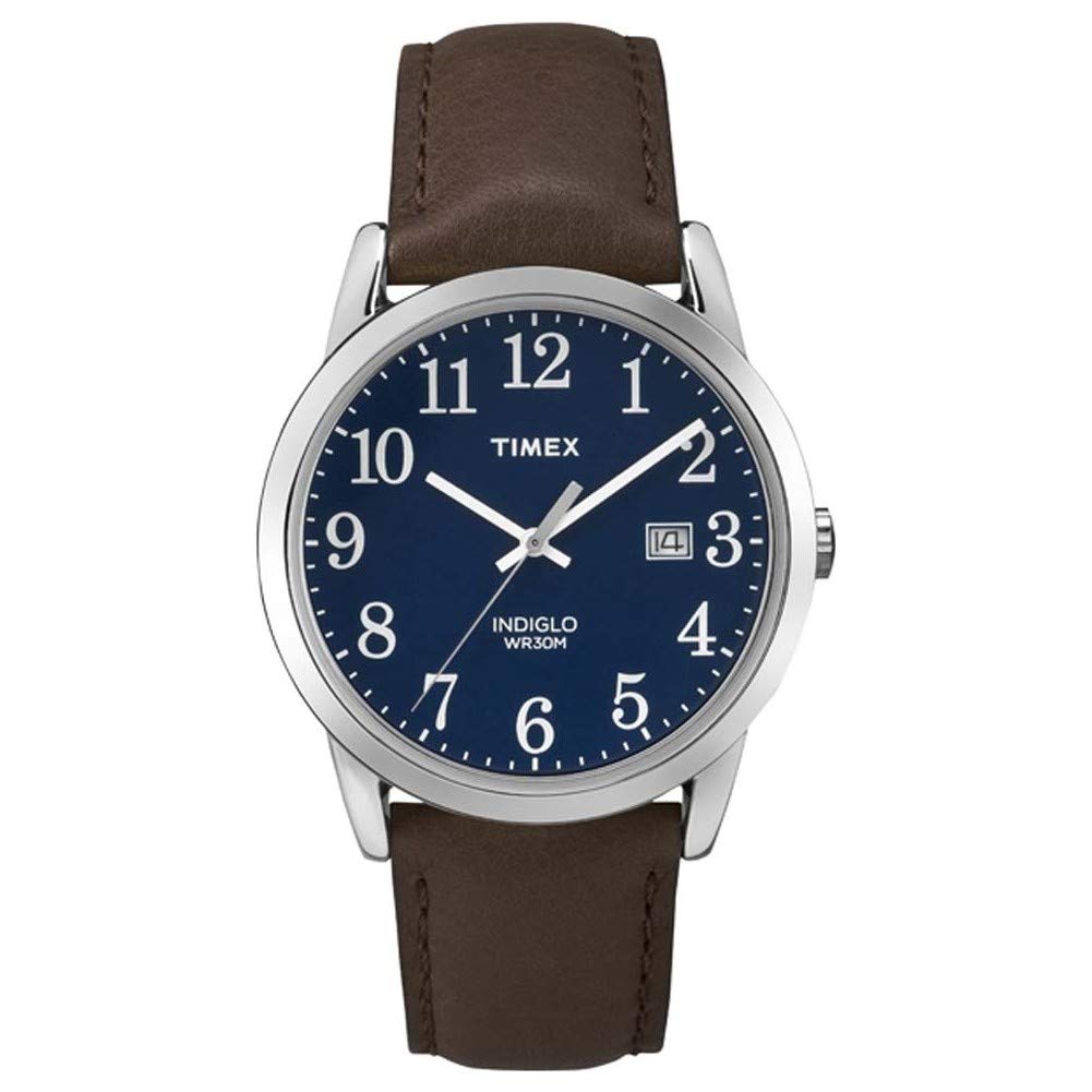 ساعت Timex Easy Reader با قطر 38 میلی‌متر - قهوه‌ای/آبی