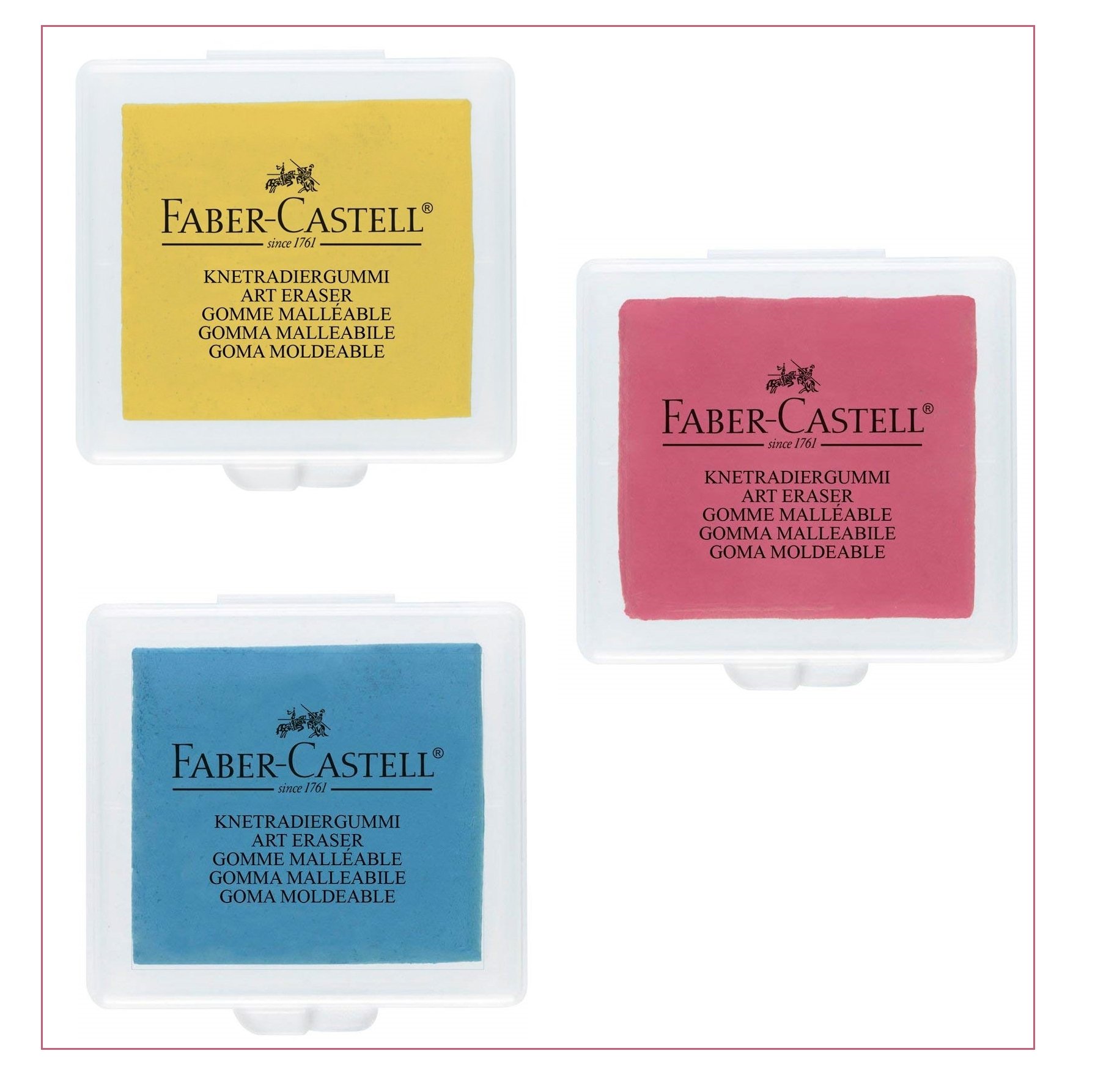 پاک کن لاستیکی Faber-Castell Faber Castell Kneading (3, تصادفی)