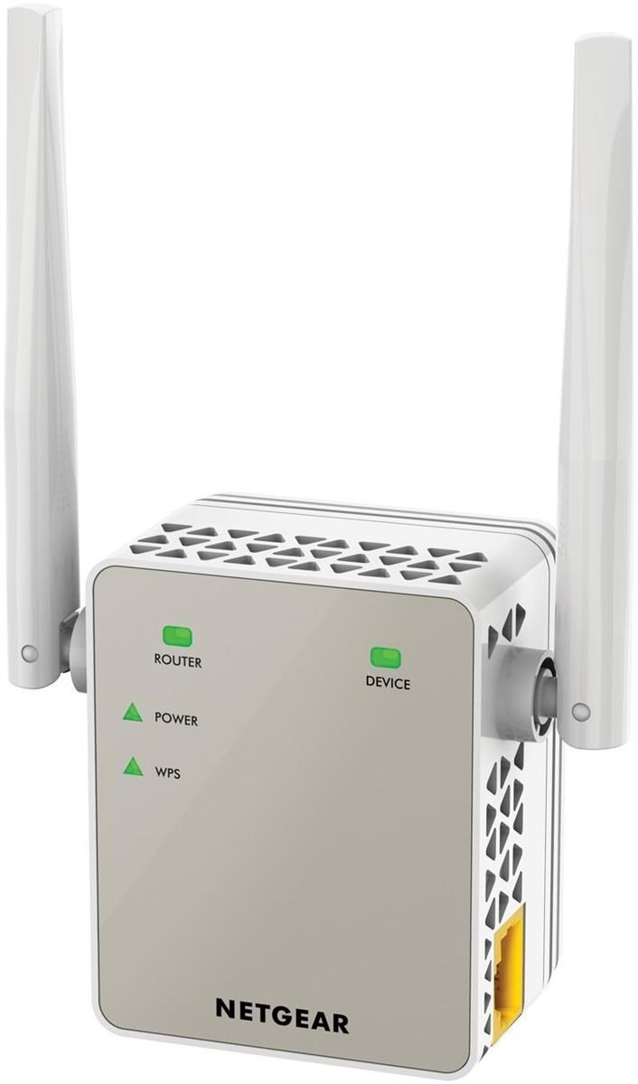 اینترنت بی‌سیم NETGEAR EX6120-100UKS یک تقویت کننده دامنه Wi-Fi عملکرد AC1200 Dual Band است که اتصال وای فای قوی‌تر و سریع‌تری با سرعت تا 1.2 گیگابیت ارائه می‌دهد.
