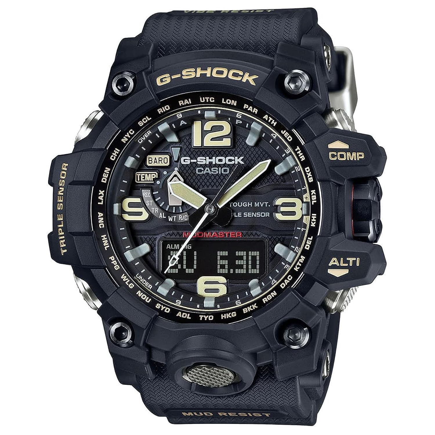 مژه‌گاه دیجیتال جهانی آنالوگ کاسیو G-Shock سیاه