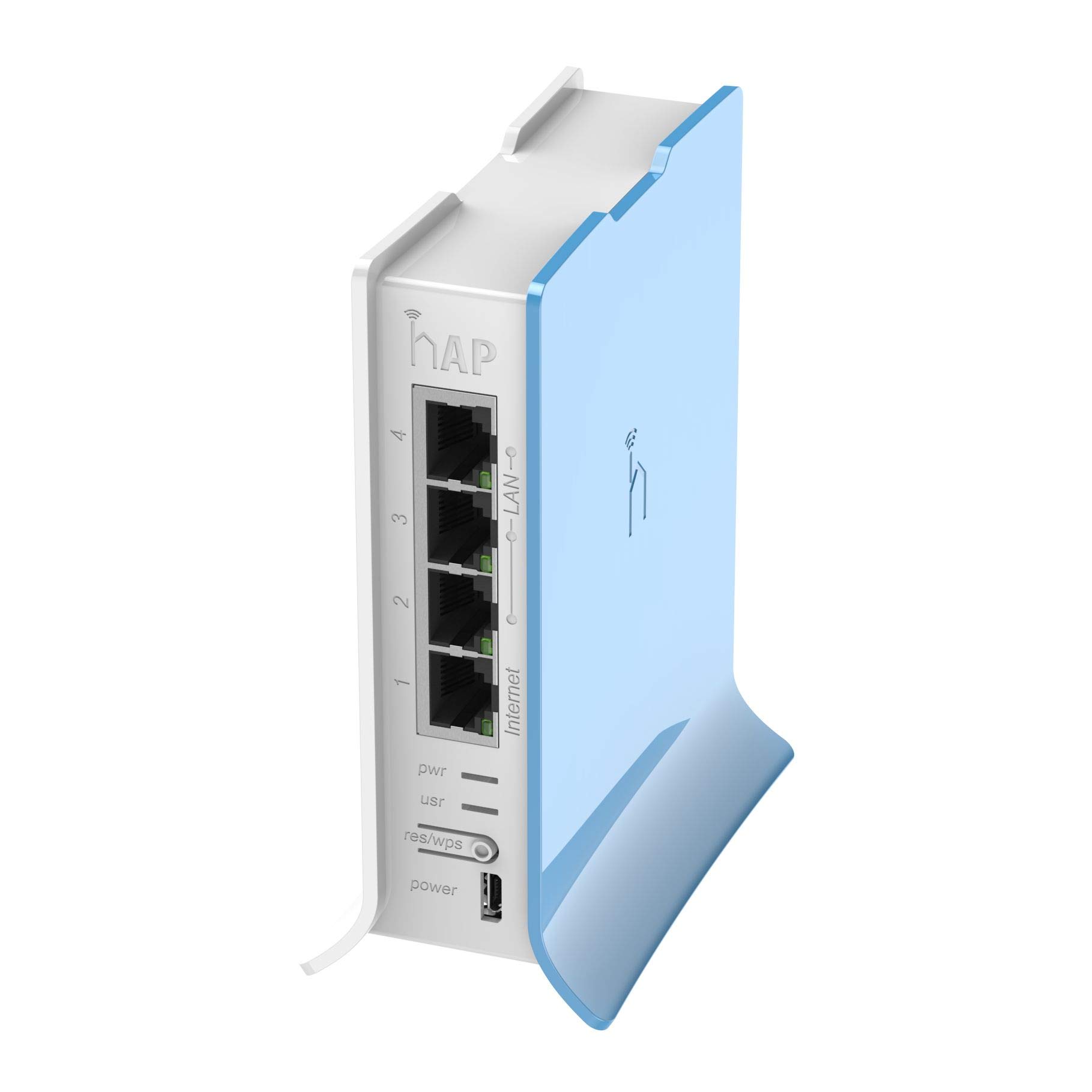 Mikrotik RB941-2nD-TC hAP Lite با ظرفیت 32 مگابایت، 4 پورت 10/100، فرکانس 2.4 گیگاهرتز، استاندارد 802.11b/g/n و آنتن 2x2 OSL4 است.