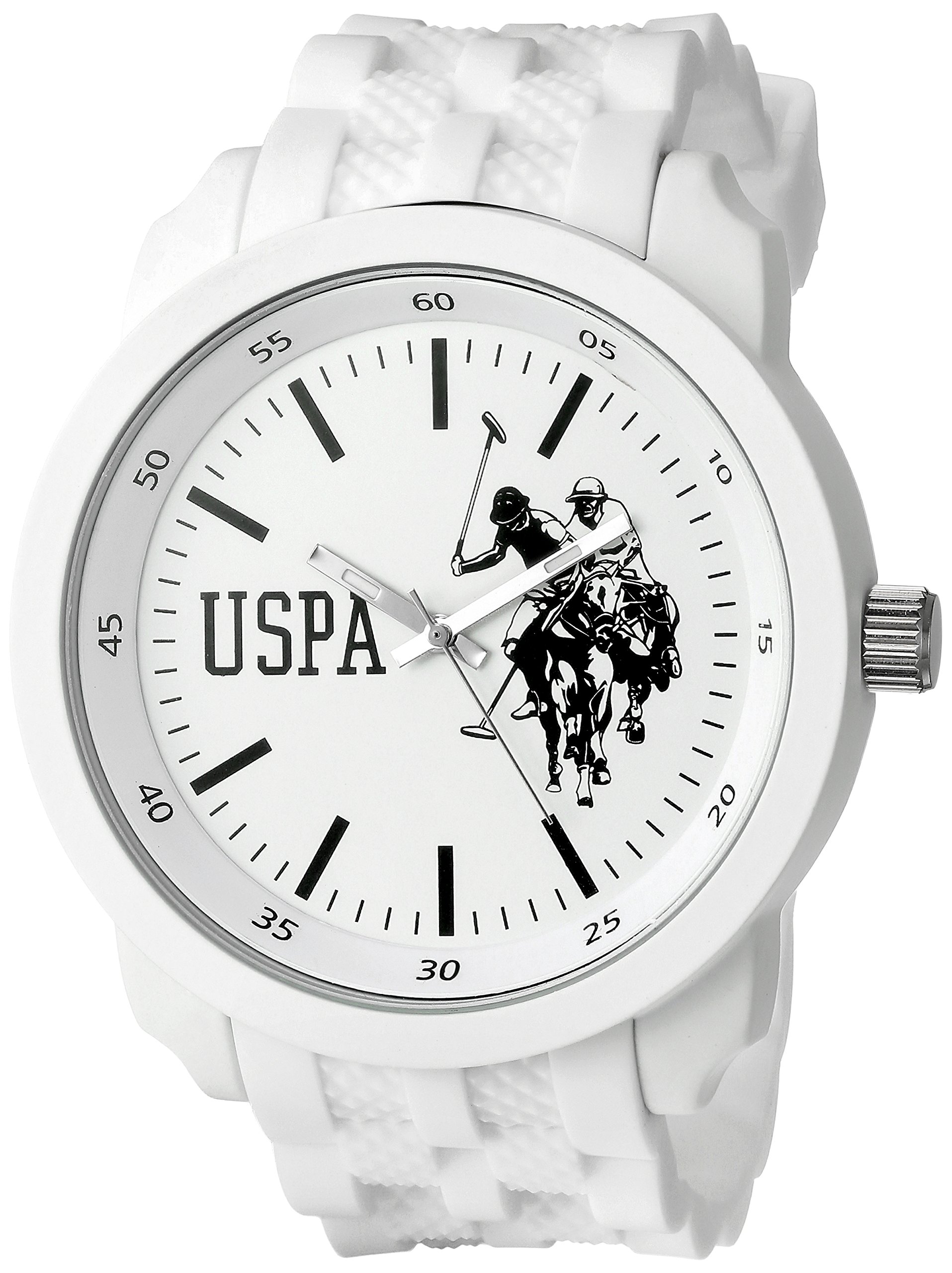 ساعت مچی مردانه U.S. POLO ASSN.، نمایشگر آنالوگ و بند لاستیکی، مدل USP9035