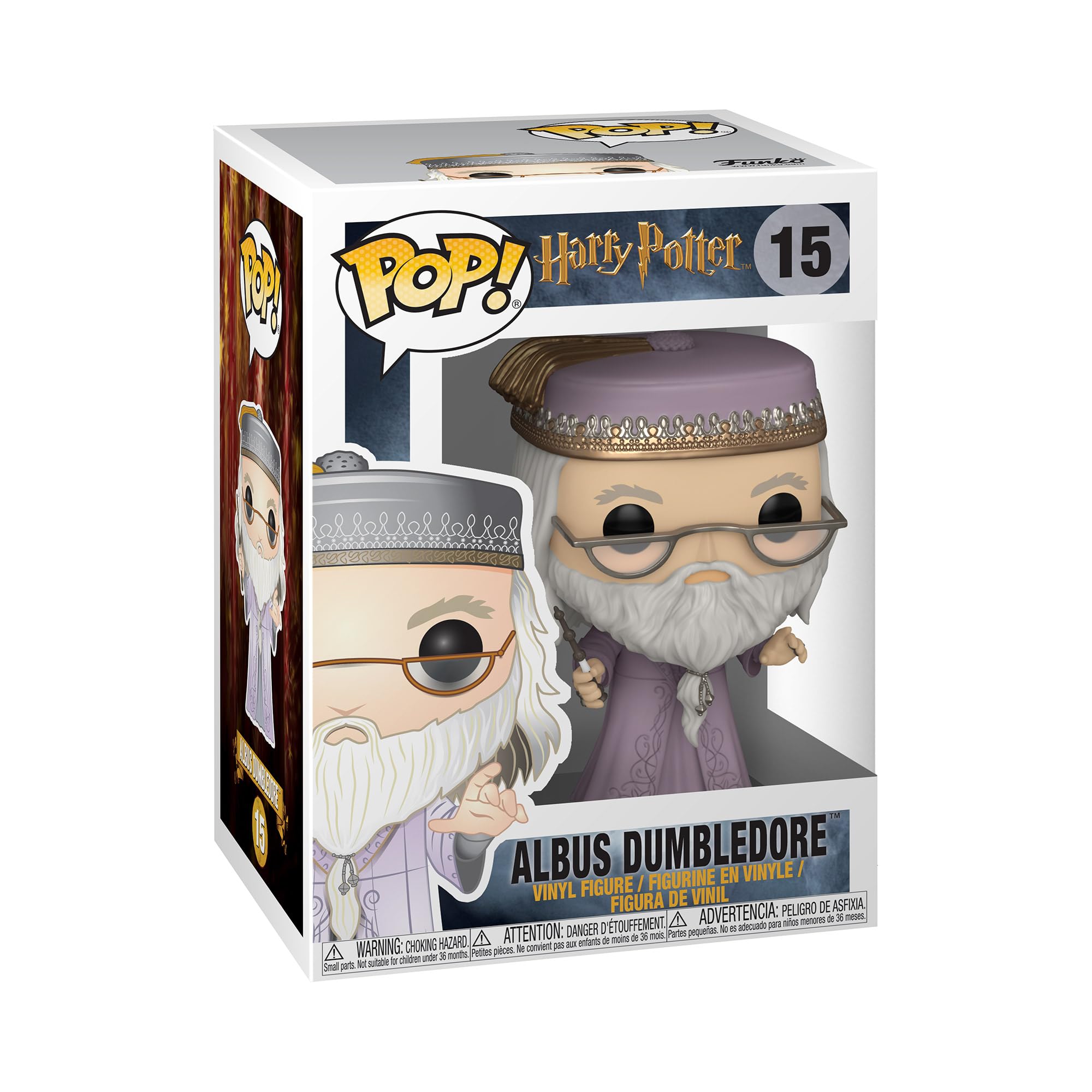 مجسمه وینیلی قابل جمع‌آوری Funko Pop! Movies: هری پاتر - آلبوس دامبلدور - (عصای جادو) - ایده هدیه - کالا رسمی - اسباب بازی برای کودکان و بزرگسالان - طرفداران فیلم - مجسمه برای جمع‌آوری کنندگان - چند رنگ
