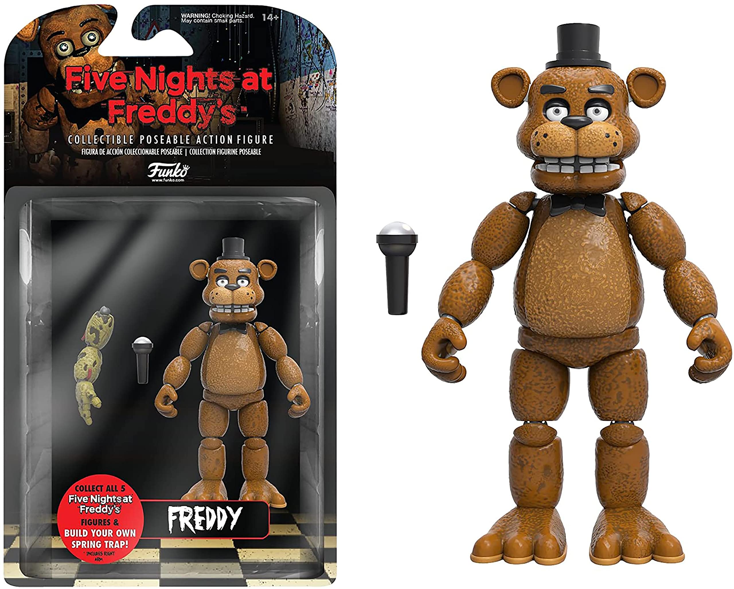عکس متحرک فانکو 5 اینچ: پنج شب در فردیز (FNAF) - فردی فازبیر - مجموعه گردآوری شده - ایده هدیه - کالای متعلق به فروشگاه رسمی - برای پسران، دختران، کودکان و بزرگسالان - طرفداران بازی‌های ویدیویی
