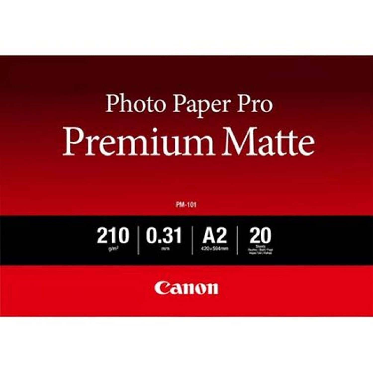 کاغذ عکاسی مات پریمیوم Canon PM-101 A2 20، 20 برگ، 8657B017 (کاغذ عکاسی مات پریمیوم)