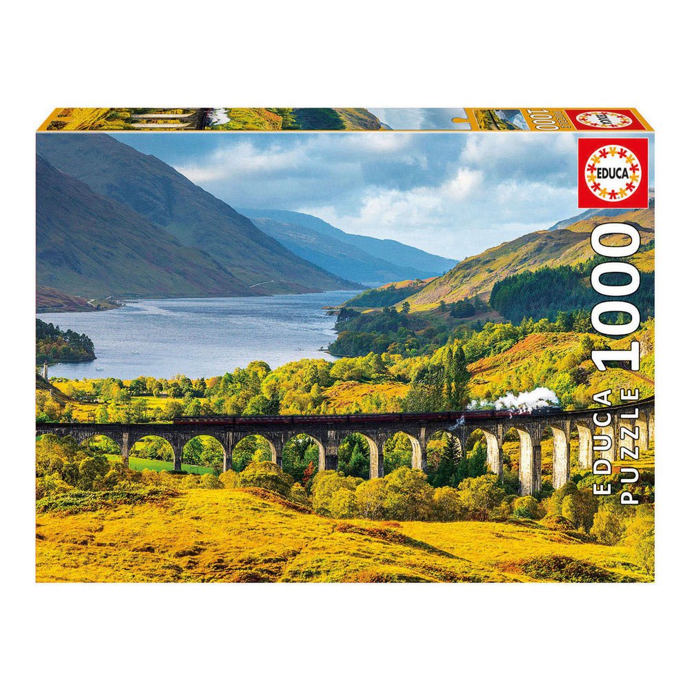 پازل بچه‌های Educa با تصویر Glenfinnan Viaduct در اسکاتلند 1000 تکه