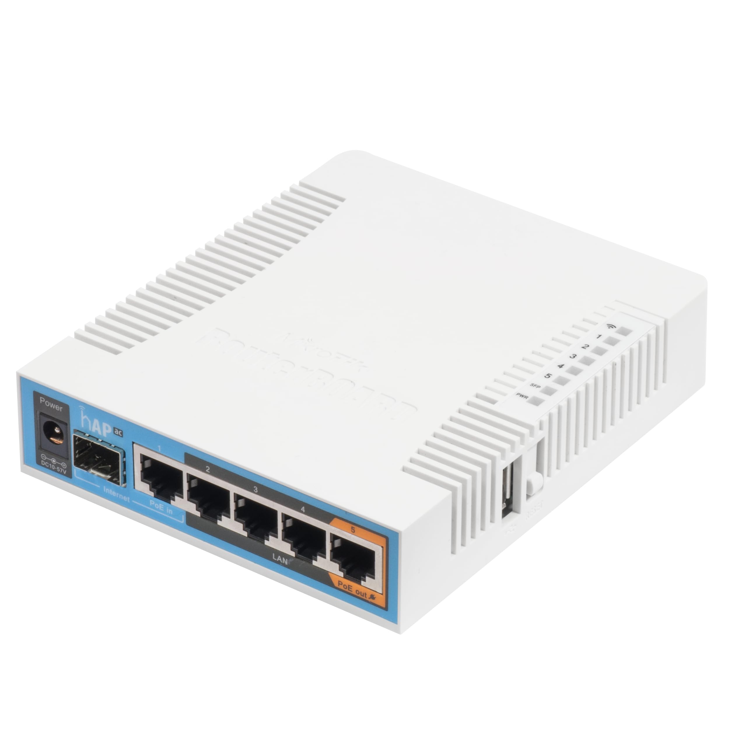 رادیو HAP AC RouterBoard MikroTik، نقطه دسترسی سه زنجیره 802.11ac (RB962UiGS-5HacT2HnT-US)