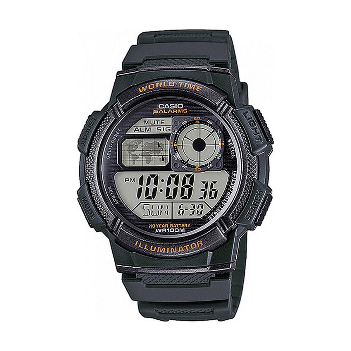مردانه Casio ساعت کوارتز سبز