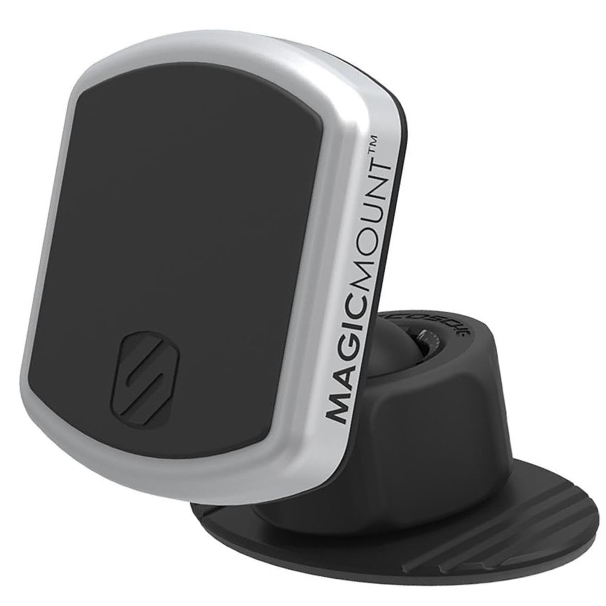 Scosche MPDB MagicMount Pro نگهدارنده مغناطیسی تلفن همراه اتومبیل - سرنگ قابل تنظیم 360 درجه، یونیورسال با تمامی دستگاه‌ها - نگهدارنده تلفن همراه برای داشبورد اتومبیل