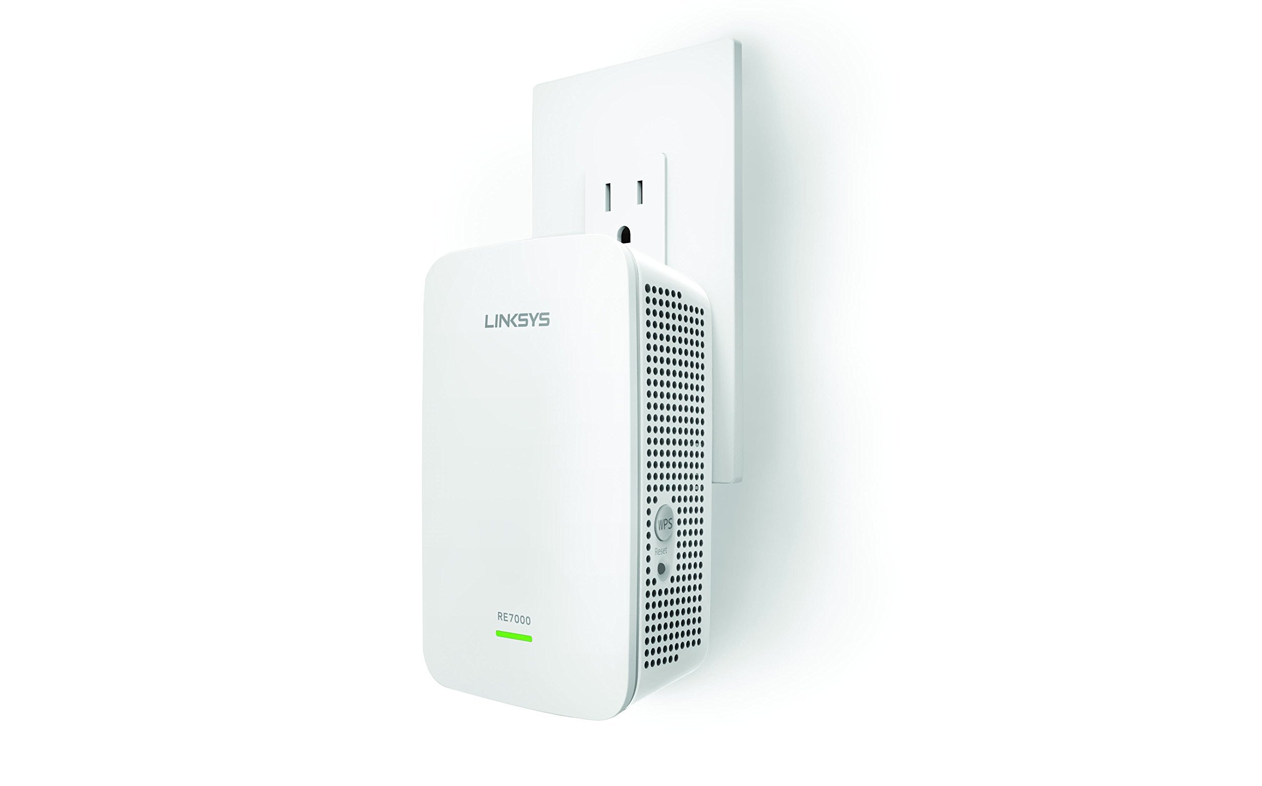 تقویت‌کننده WiFi Linksys، تقویت کننده محدوده WiFi 5، تقویت کننده دو باند، پوشش ۲٬۵۰۰ فوت مربع، سرعت تا ۱٫۹ گیگابیت بر ثانیه (AC1900) - RE7000 RE7000 - ۲٬۵۰۰ فوت مربع - ۱٫۹ گیگابیت بر ثانیه