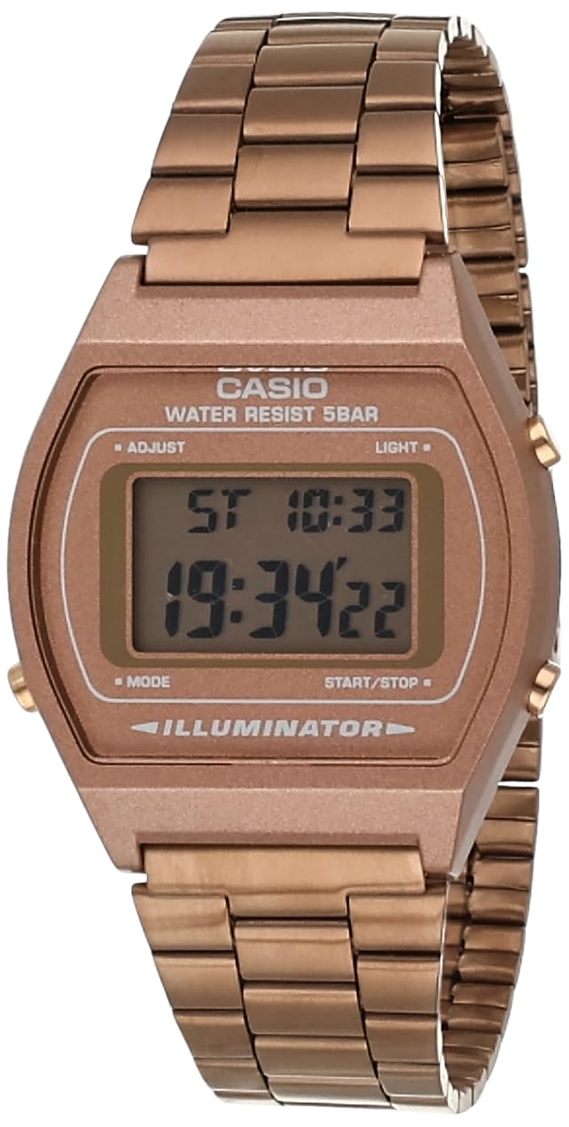 ساعت کلاسیک زنانه Casio با رنگ طلای رزی، یک اندازه، B640WC-5ADF