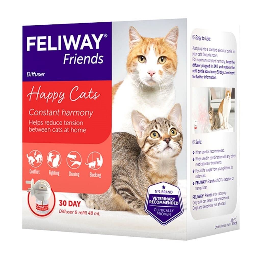 محصول Feliway Friends Diffuser + Refill برای گربه‌ها - 48 میلی‌لیتر، بسته آغازین 30 روزه 48 میلی‌لیتر (بسته‌ی 1 عدد)