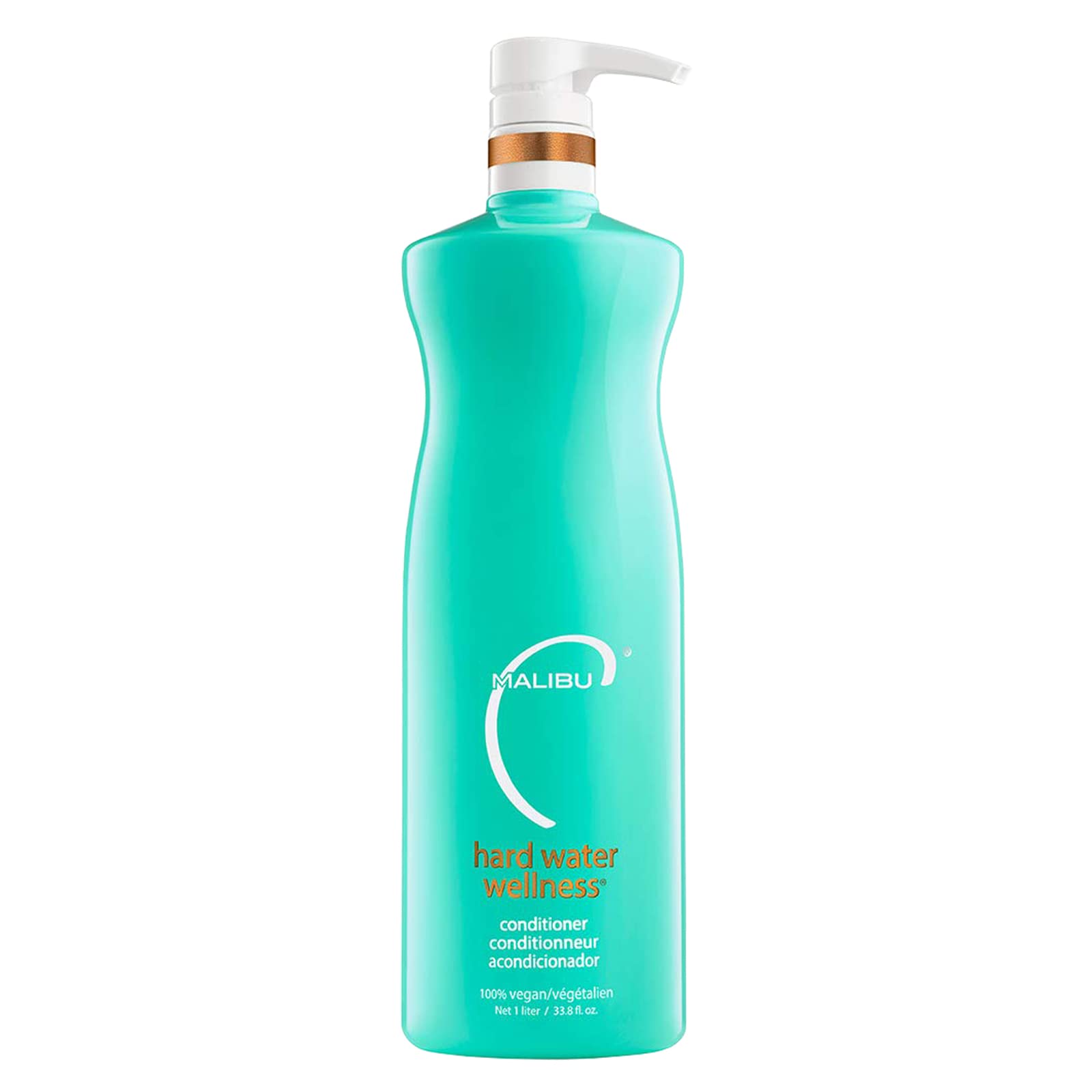 شامپو آبرسان Malibu C Hard Water Wellness موها را از عناصر آب سخت حفاظت می‌کند و رسوب‌ها را از موها برداشته وا بدون سولفات برای شادابی موها ، حجم 33.8 اونس 1 لیتر (بسته‌ای 1 عدد)