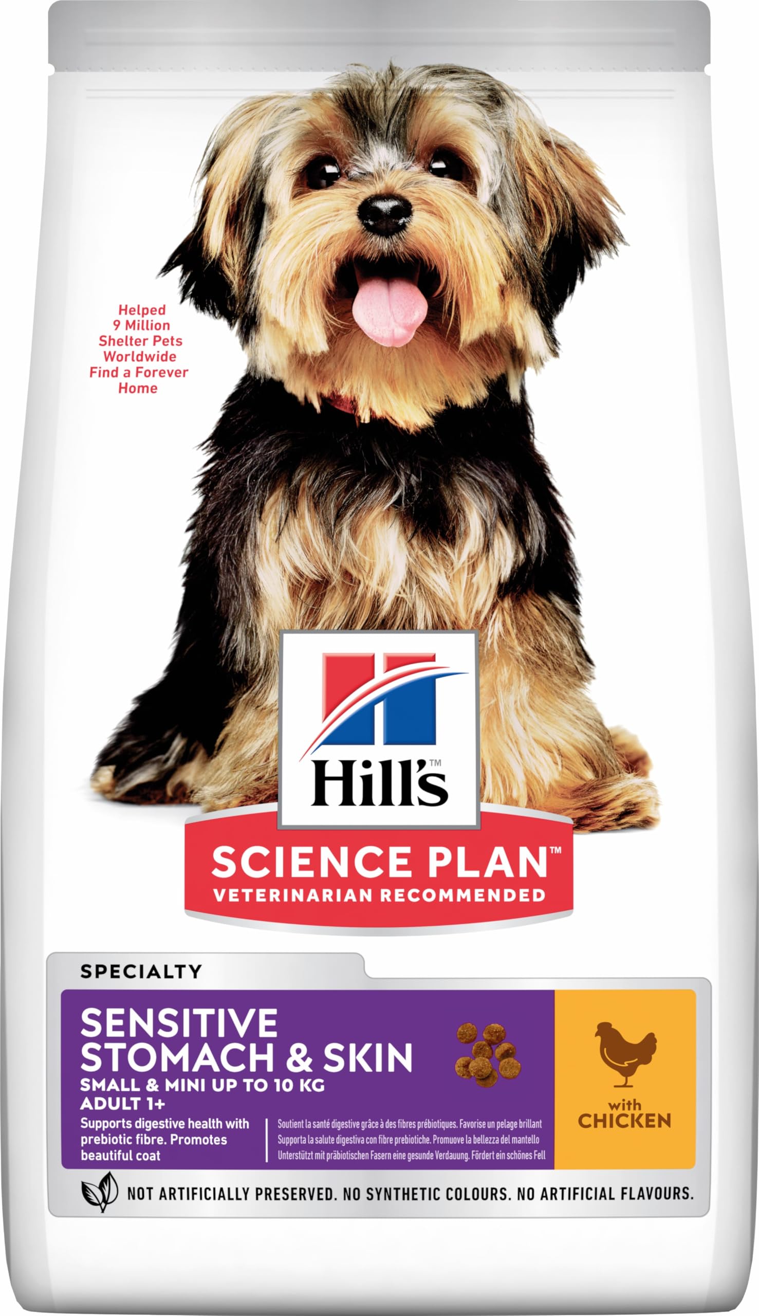 غذای سگ بزرگسال کوچک و مینی با مرغ Hill's Science Plan Sensitive Stomach & Skin