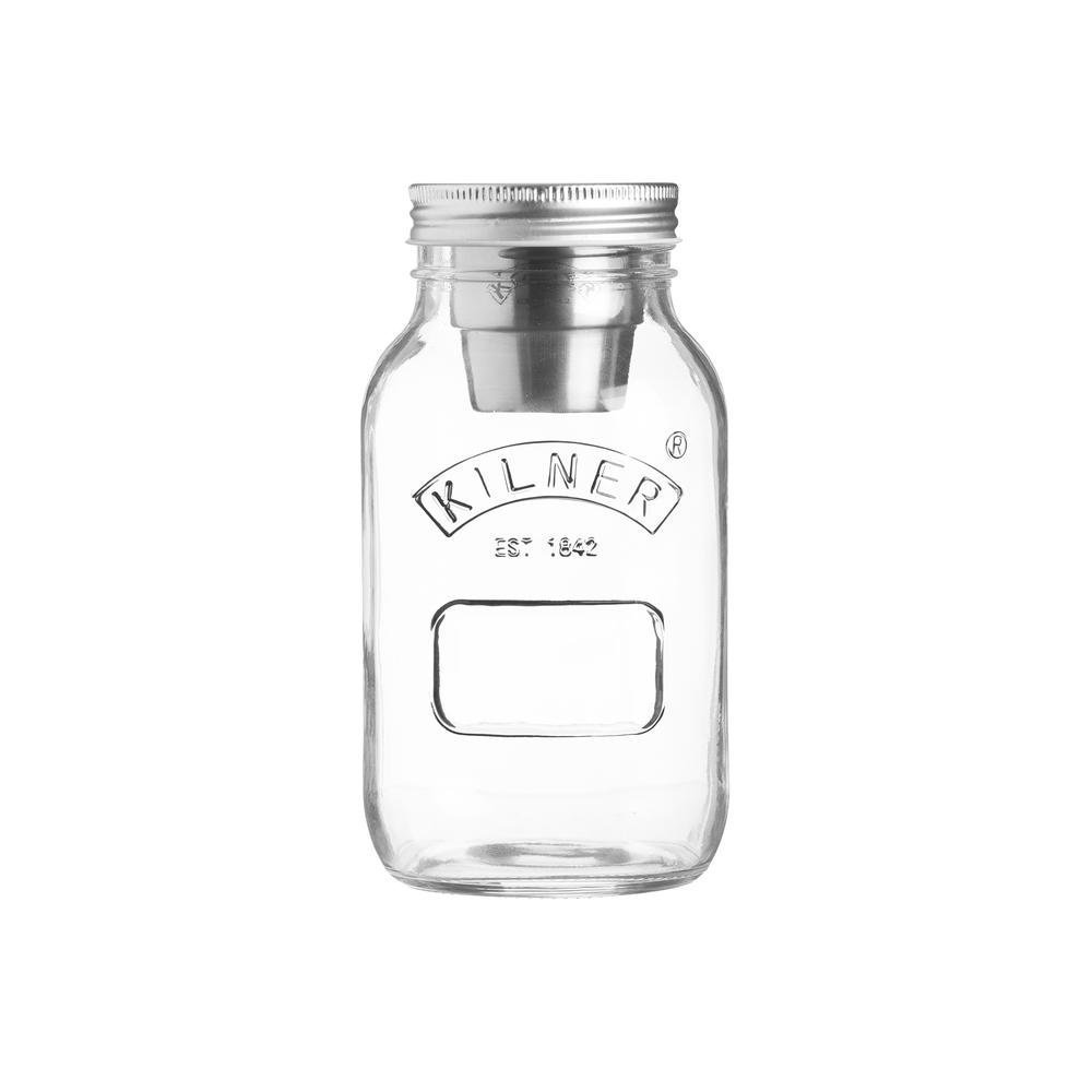 جعبه نهارخوری Kilner On The Go با بطری سالاد و لیوان دسر، مجموعه یک لیتری جعبه نهارخوری برای حمل و نقل