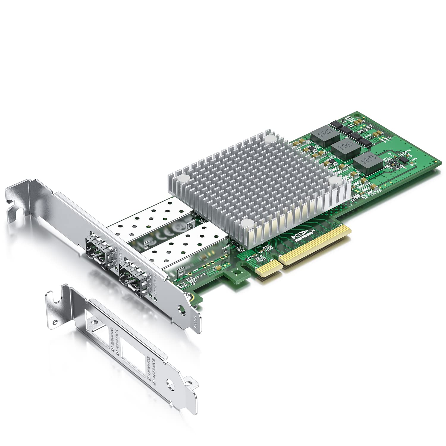 کارت شبکه 10Gtek® 10Gb PCI-E NIC با تراشه Broadcom BCM57810S، دو پورت SFP+، آداپتور LAN Ethernet PCI Express که سیستم‌عامل‌های Windows Server/Windows/Linux/VMware را پشتیبانی می‌کندBCM57810S (2x SFP+)