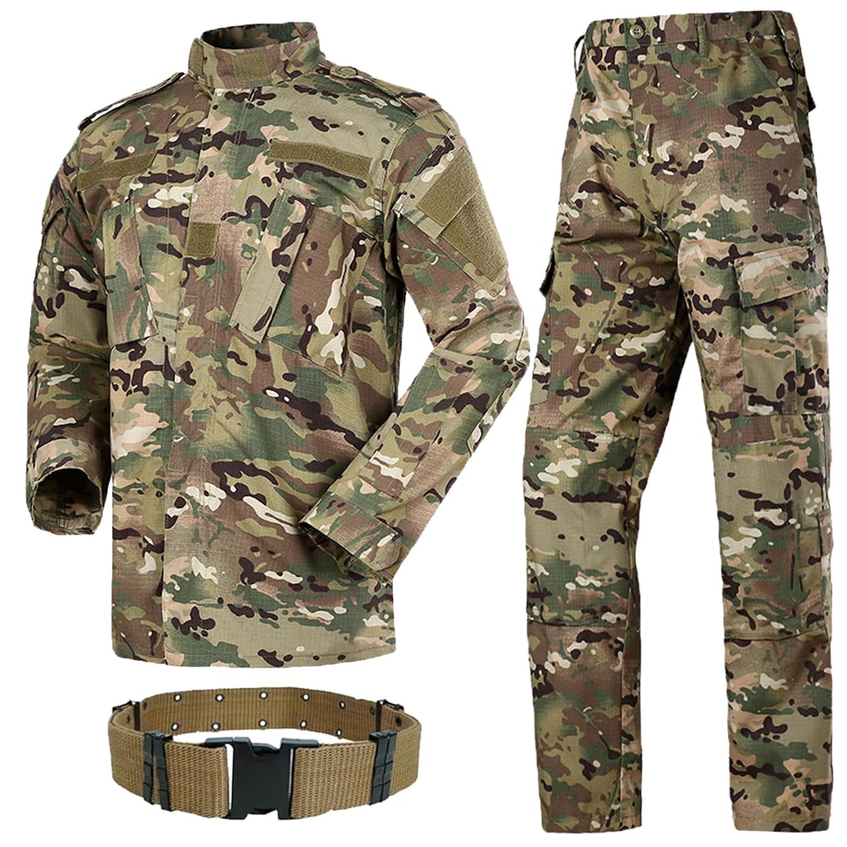 پوشیدنی تاکتیکی نظامی مردانه HANSTRONG GEAR با پیراهن و شلوار و کمربند Mc L